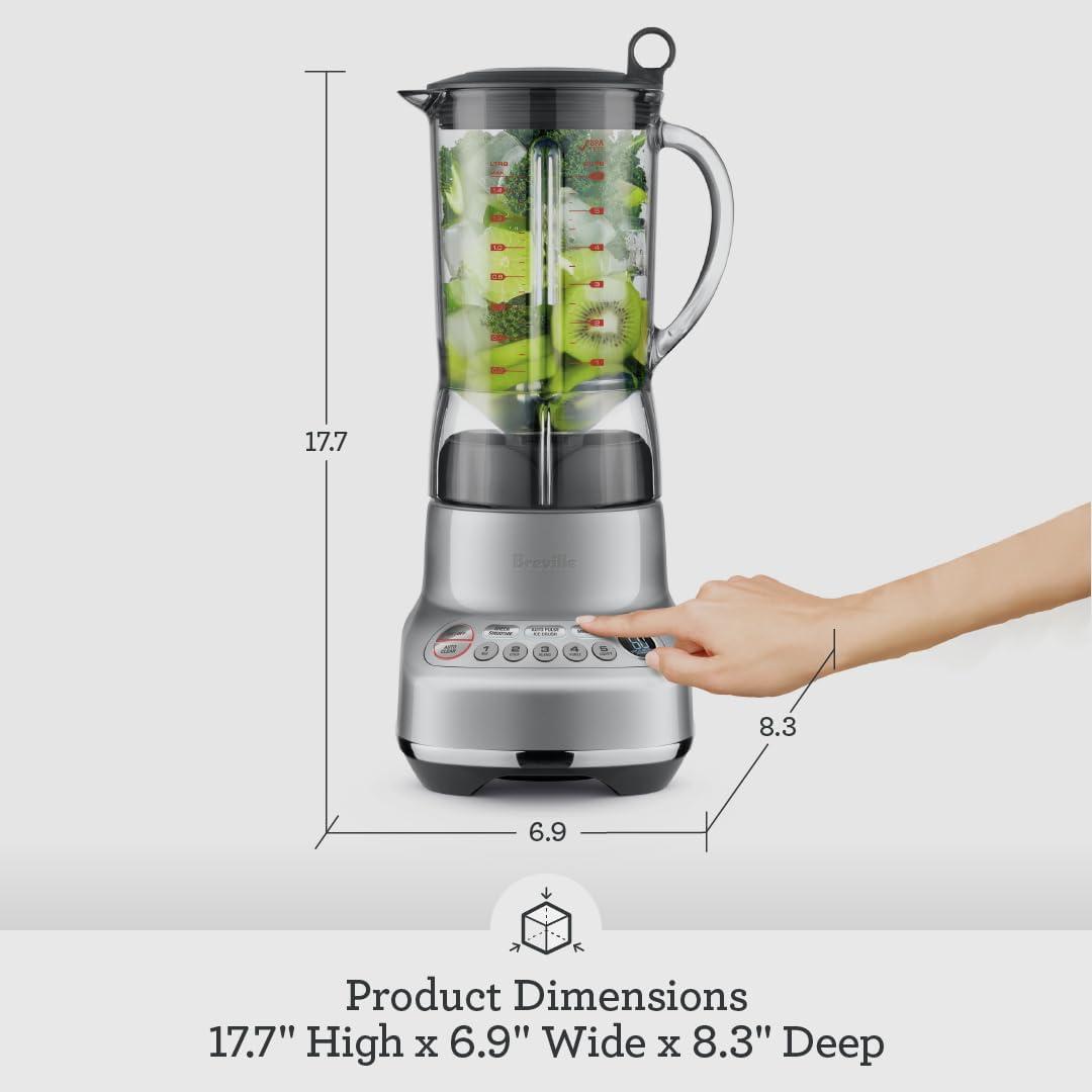 imageBreville BBL620SIL Fresh and Furious Blender SilverBlack Truffle