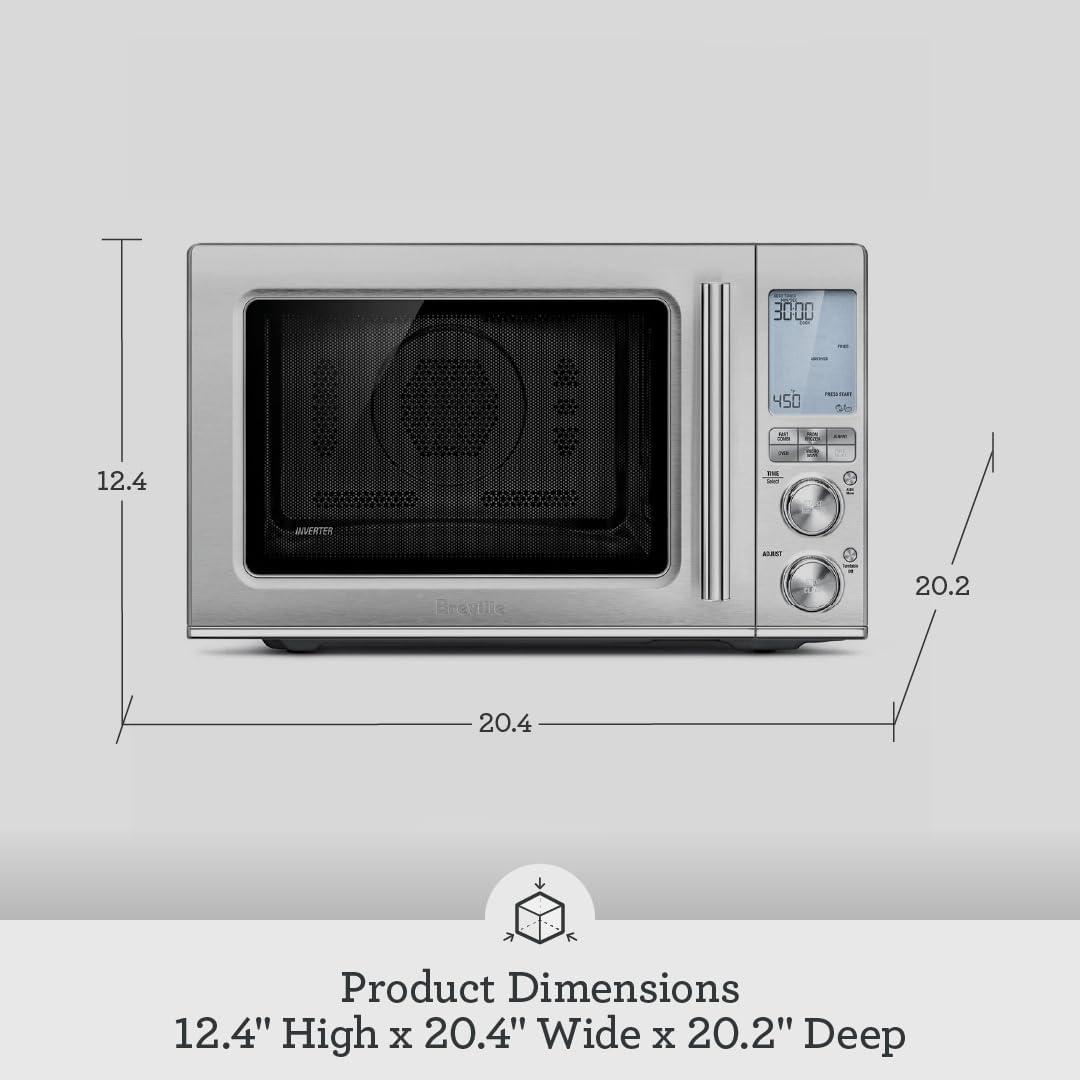 imageBreville BMO870BSS Combi Wave 3in1 Microwave Air Fryer and Convection Oven Brushed Stainless SteelBrushed Stainless Steel