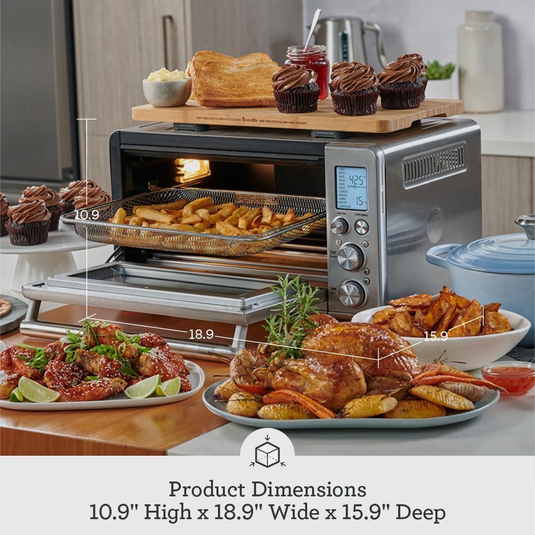 imageBreville BOV860BTR Smart Oven Air Fryer and Convection Oven Black TruffleBrushed Stainless Steel