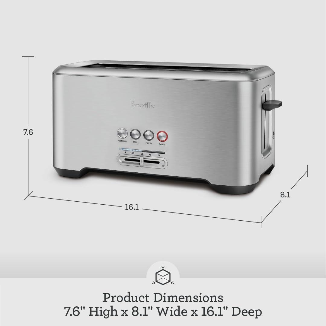 imageBreville BTA730XL Bit More Toaster 4 Slice Brushed Stainless SteelBTA730XL