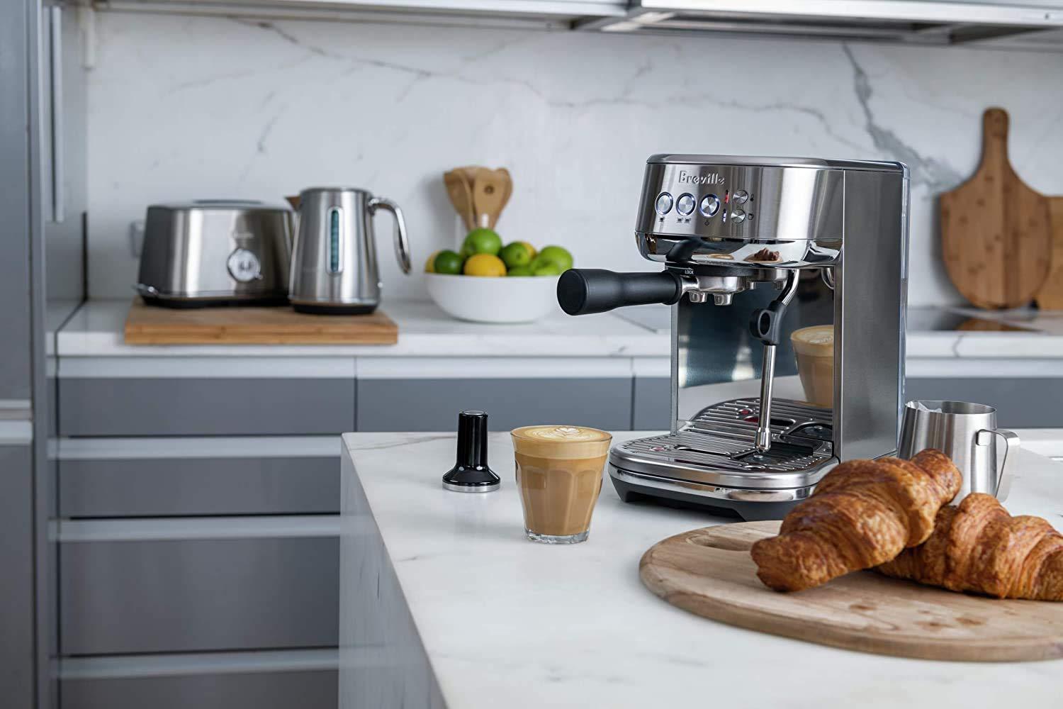 imageBreville Bambino Plus Espresso Machine BES500BSS Brushed Stainless SteelBrushed Stainless Steel