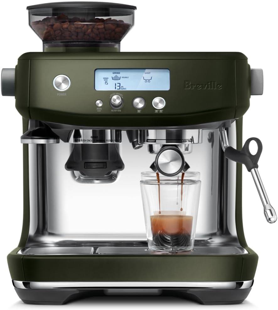imageBreville Barista Pro Espresso Machine BES878BSS Brushed Stainless SteelOlive Tapenade