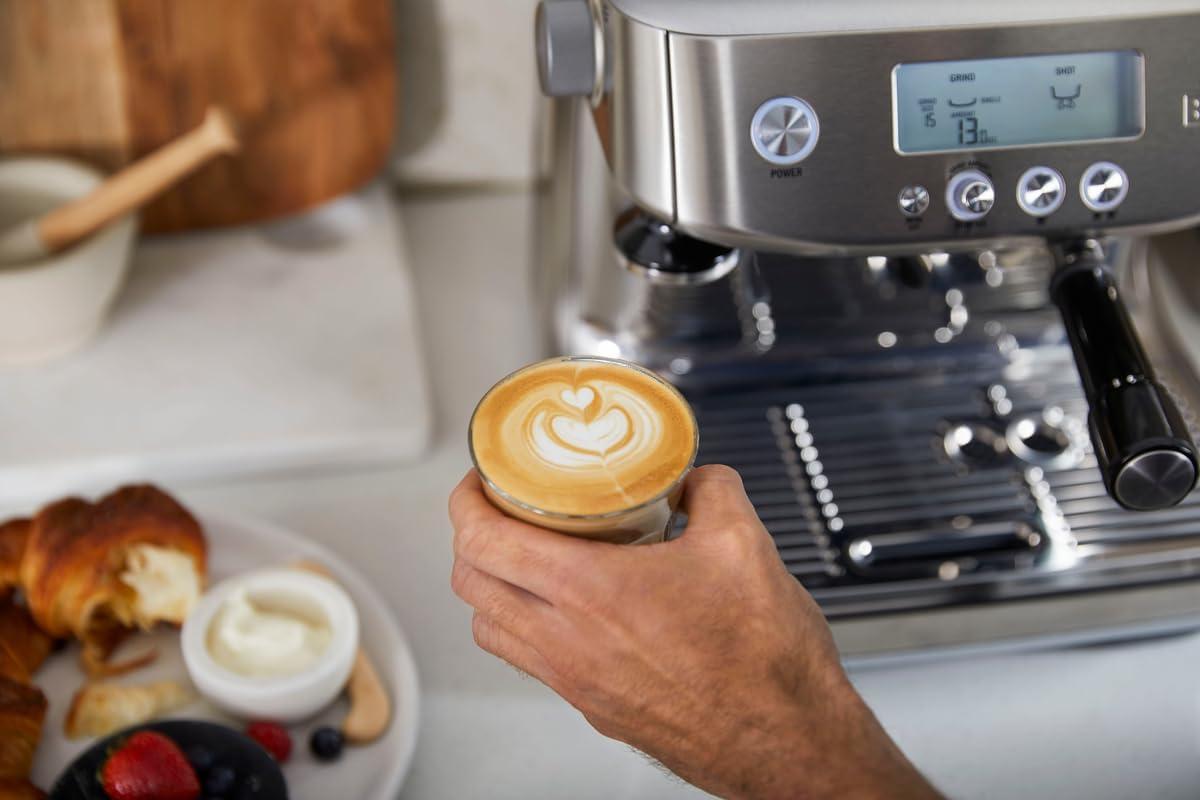 imageBreville Barista Pro Espresso Machine BES878BSS Brushed Stainless SteelOlive Tapenade