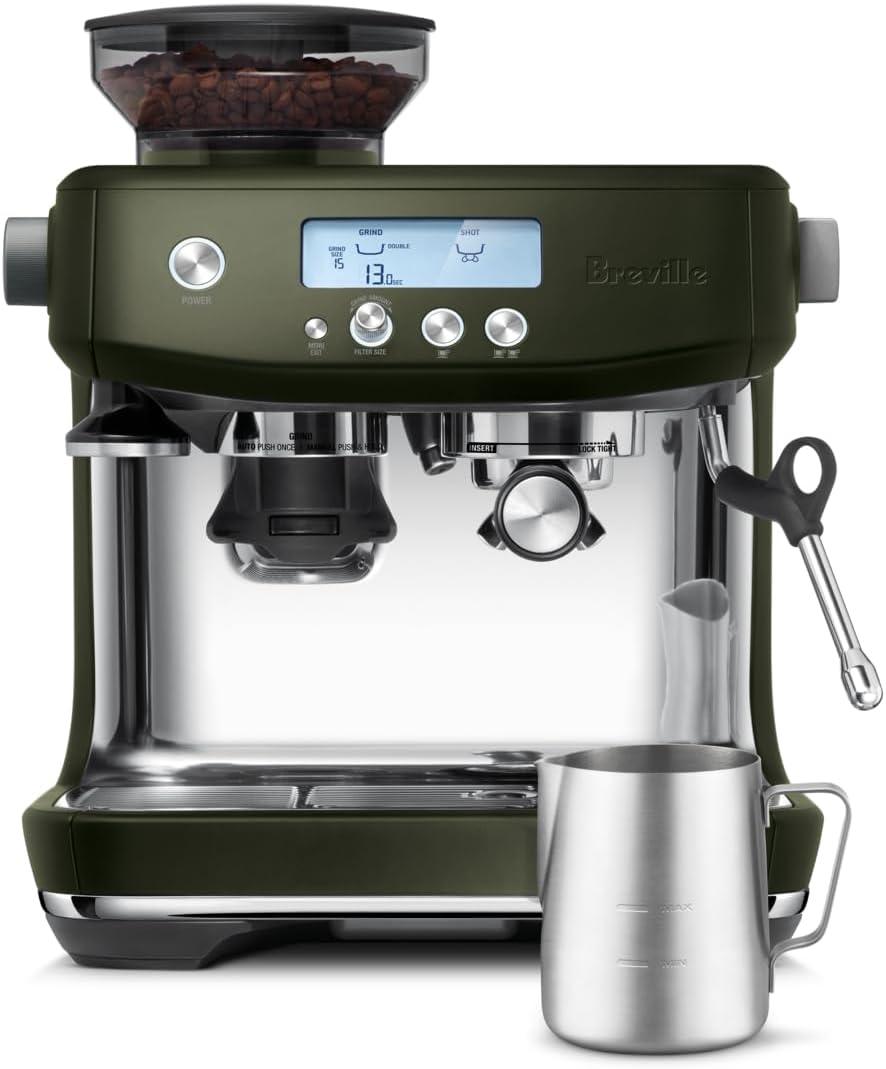 imageBreville Barista Pro Espresso Machine BES878BSS Brushed Stainless SteelOlive Tapenade