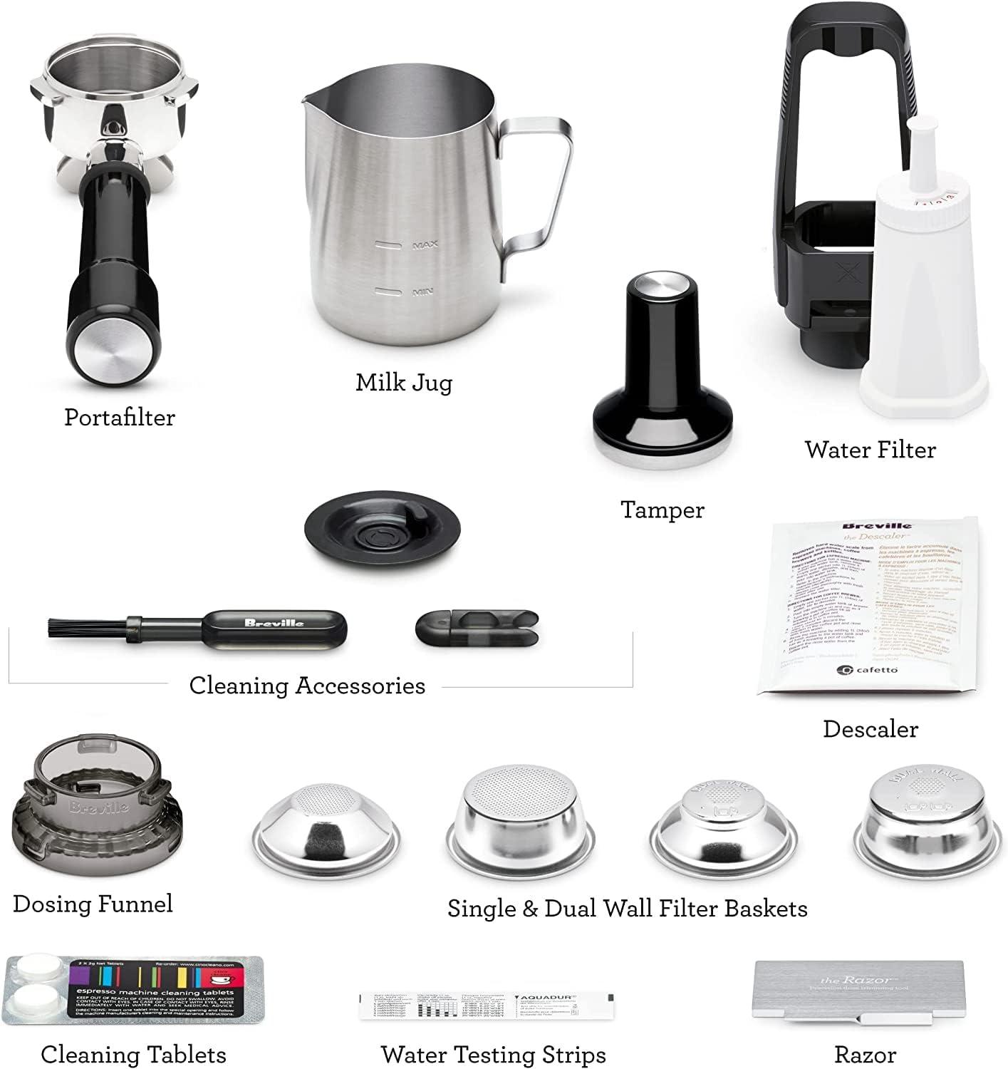 imageBreville Barista Touch Espresso Machine BES880BSS Brushed Stainless SteelDamson Blue