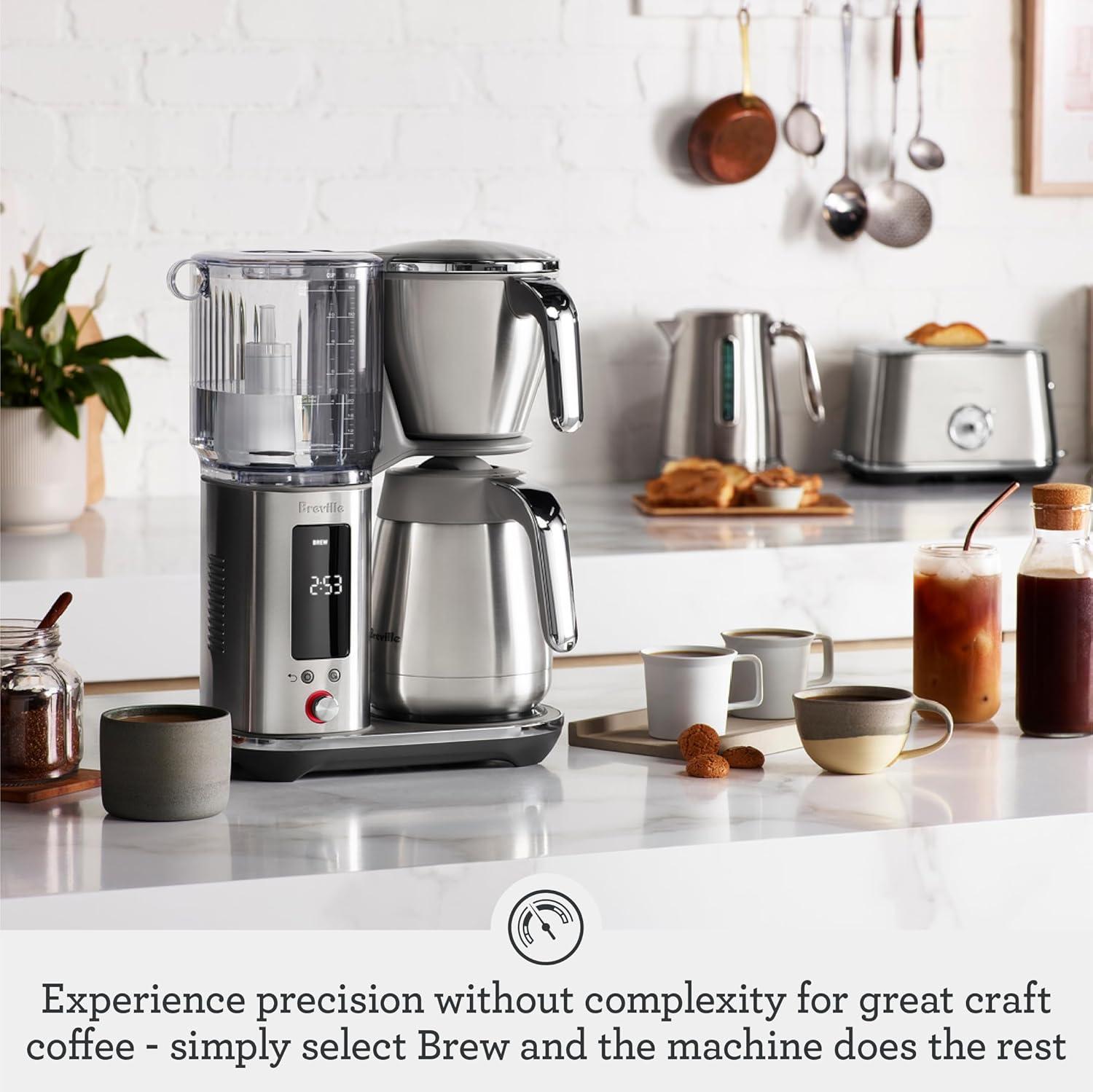imageBreville Luxe Drip Coffee Machine Brushed Stainless Steel Thermal Carafe BDC465BSSBrushed Stainless Steel