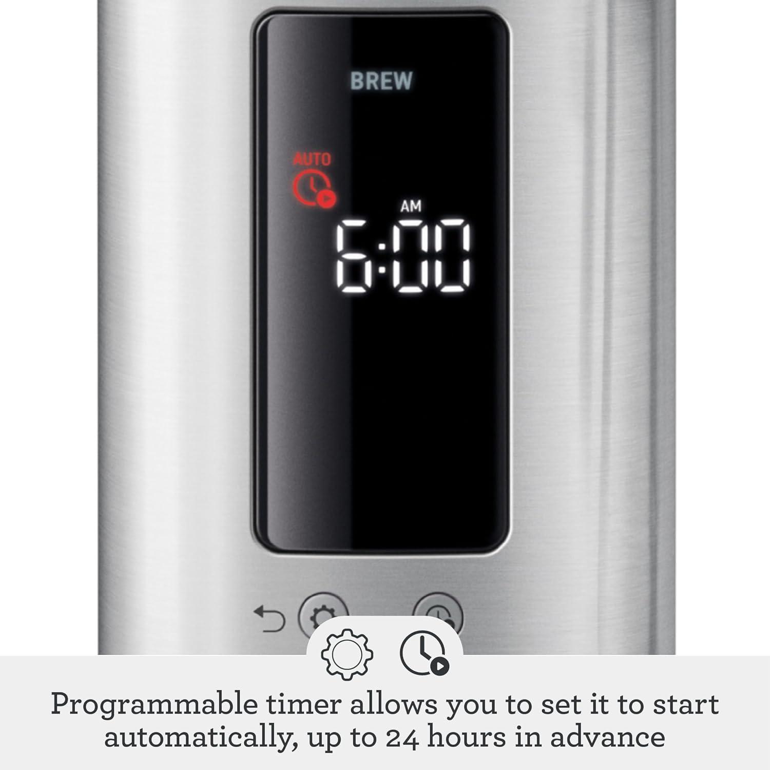 imageBreville Luxe Drip Coffee Machine Brushed Stainless Steel Thermal Carafe BDC465BSSBrushed Stainless Steel