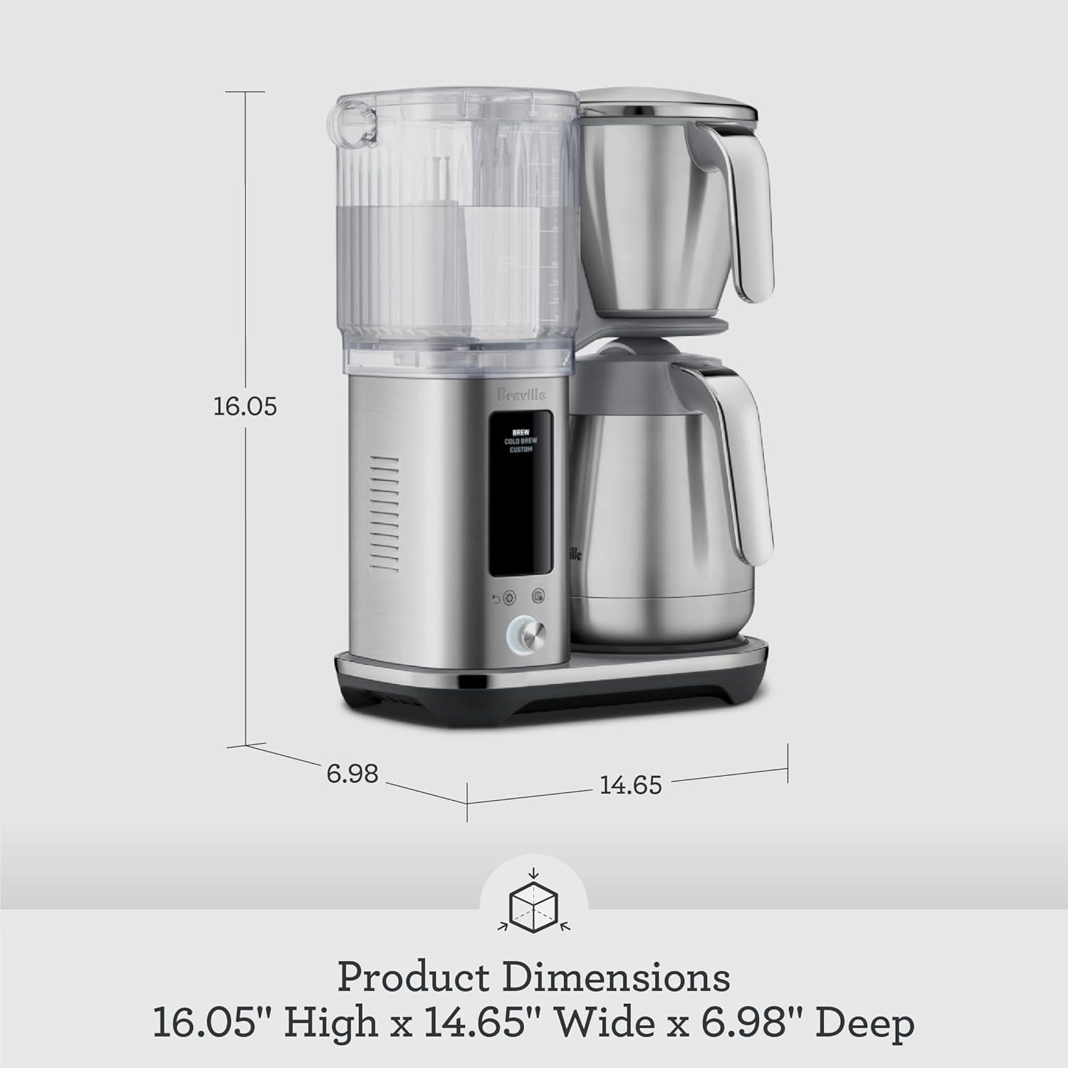 imageBreville Luxe Drip Coffee Machine Brushed Stainless Steel Thermal Carafe BDC465BSSBrushed Stainless Steel