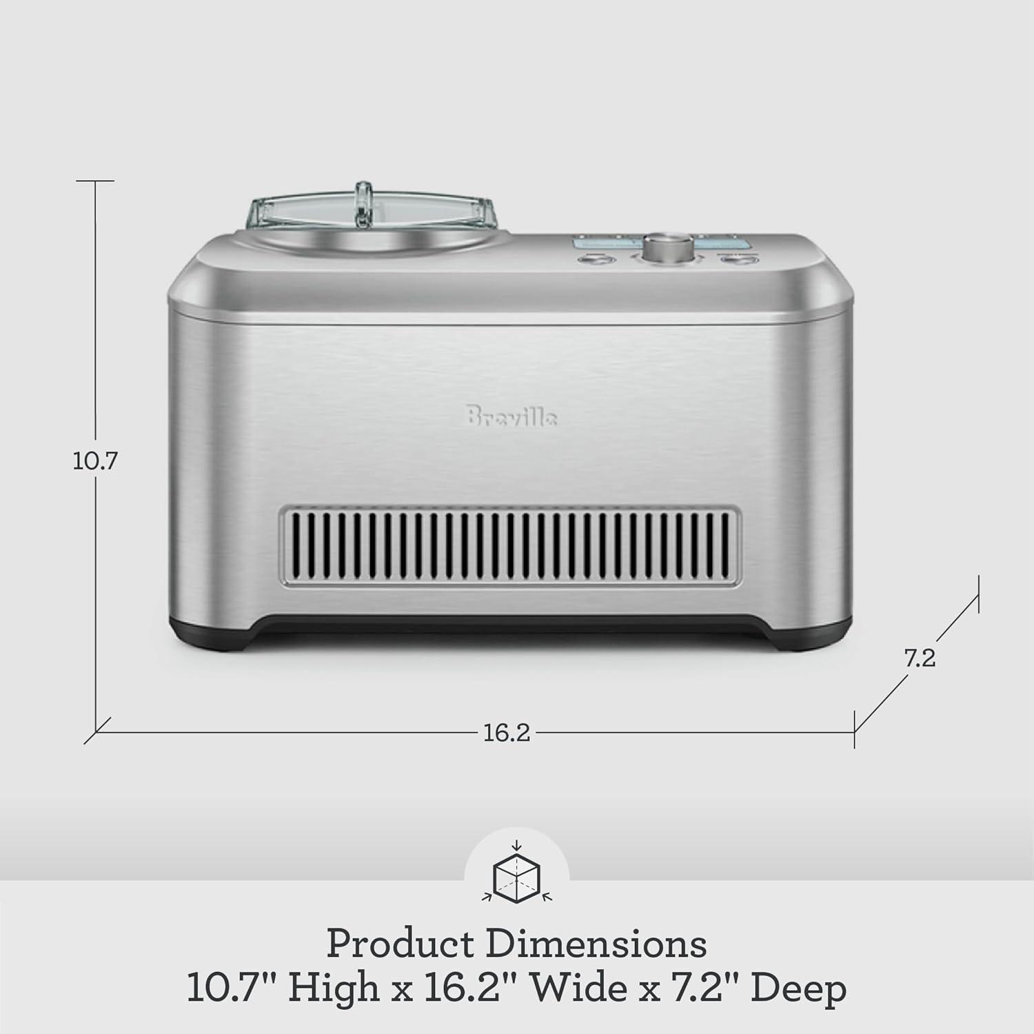imageBreville Smart Scoop Ice Cream Maker BCI600XL Brushed Stainless Steel