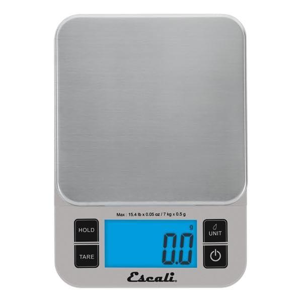 imageEscali Nutro Digital Food Scale MultiFunctional Kitchen Appliance Precise Weight Measuring and Portion Control Baking and Cooking Made Simple Stainless Steel Platform Black 1 UnitBlack