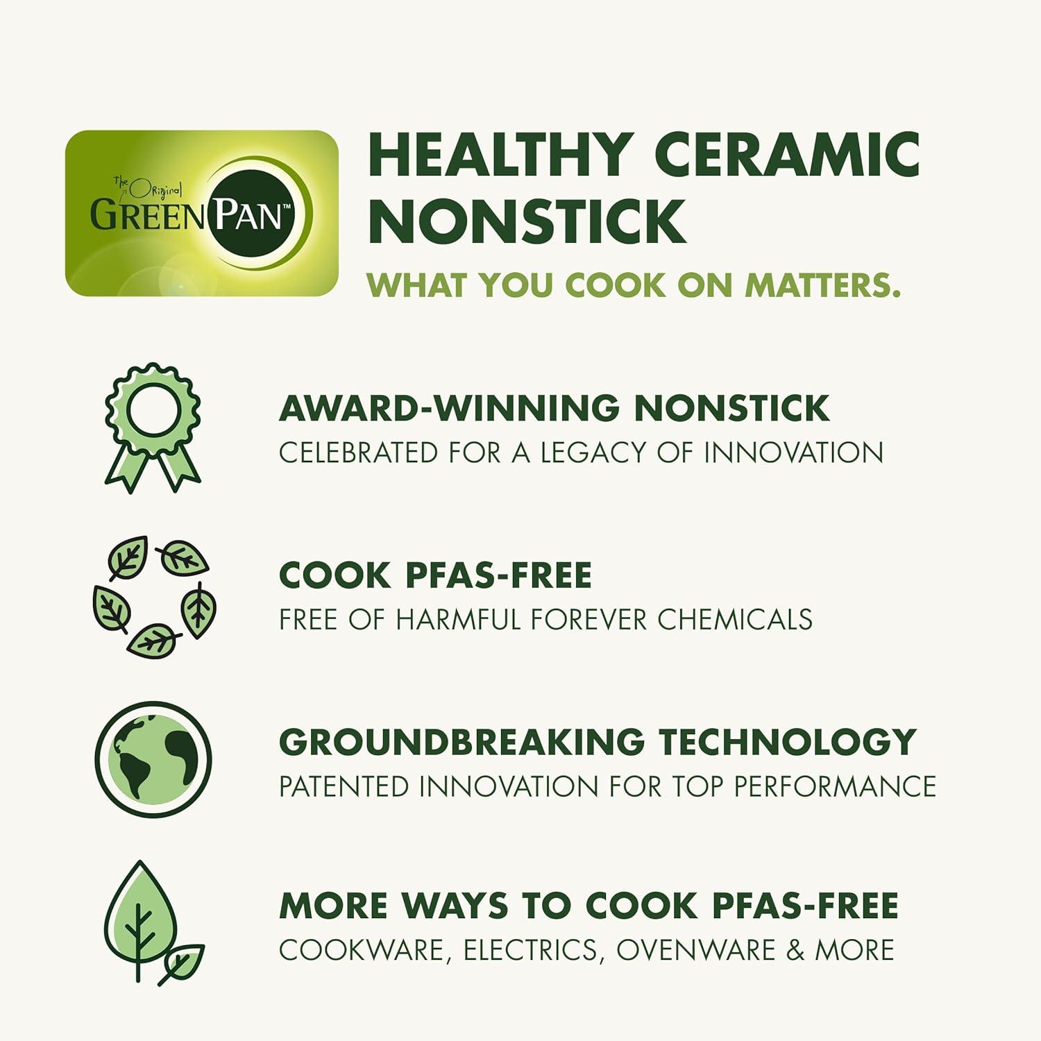 imageGreenPan Elite 7in1 MultiFunction Contact Grill amp Griddle Healthy Ceramic Nonstick Grill amp Waffle Plates Adjustable Shade amp Shear Closed PressOpen Flat Surface PFASFree Cream WhiteGraphite