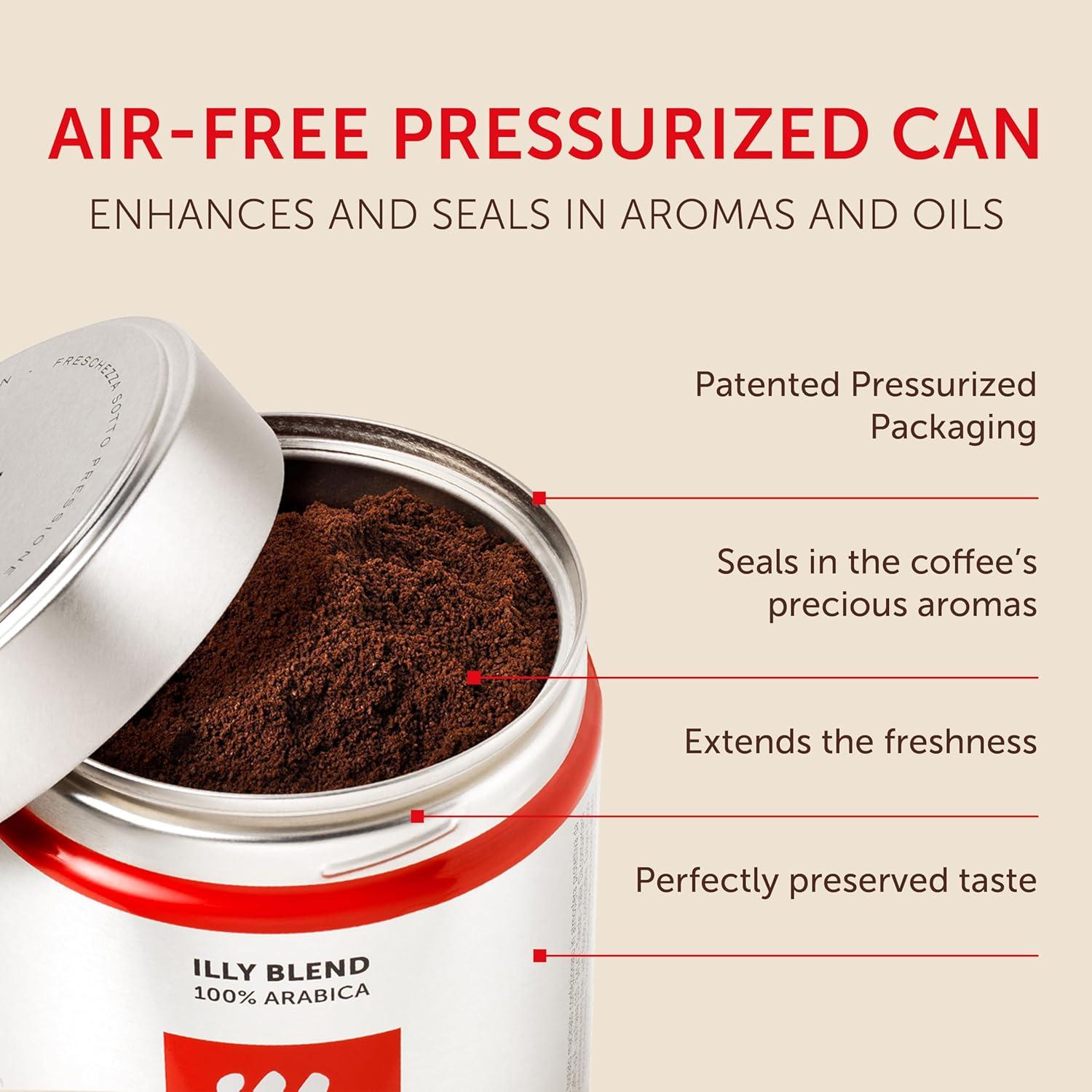 imageIlly Classico Ground Espresso Coffee Medium Roast Roast With Notes Of Chocolate amp Caramel 100 Arabica 88 Ounce Pack Of 1Classico Medium Roast Ground Drip