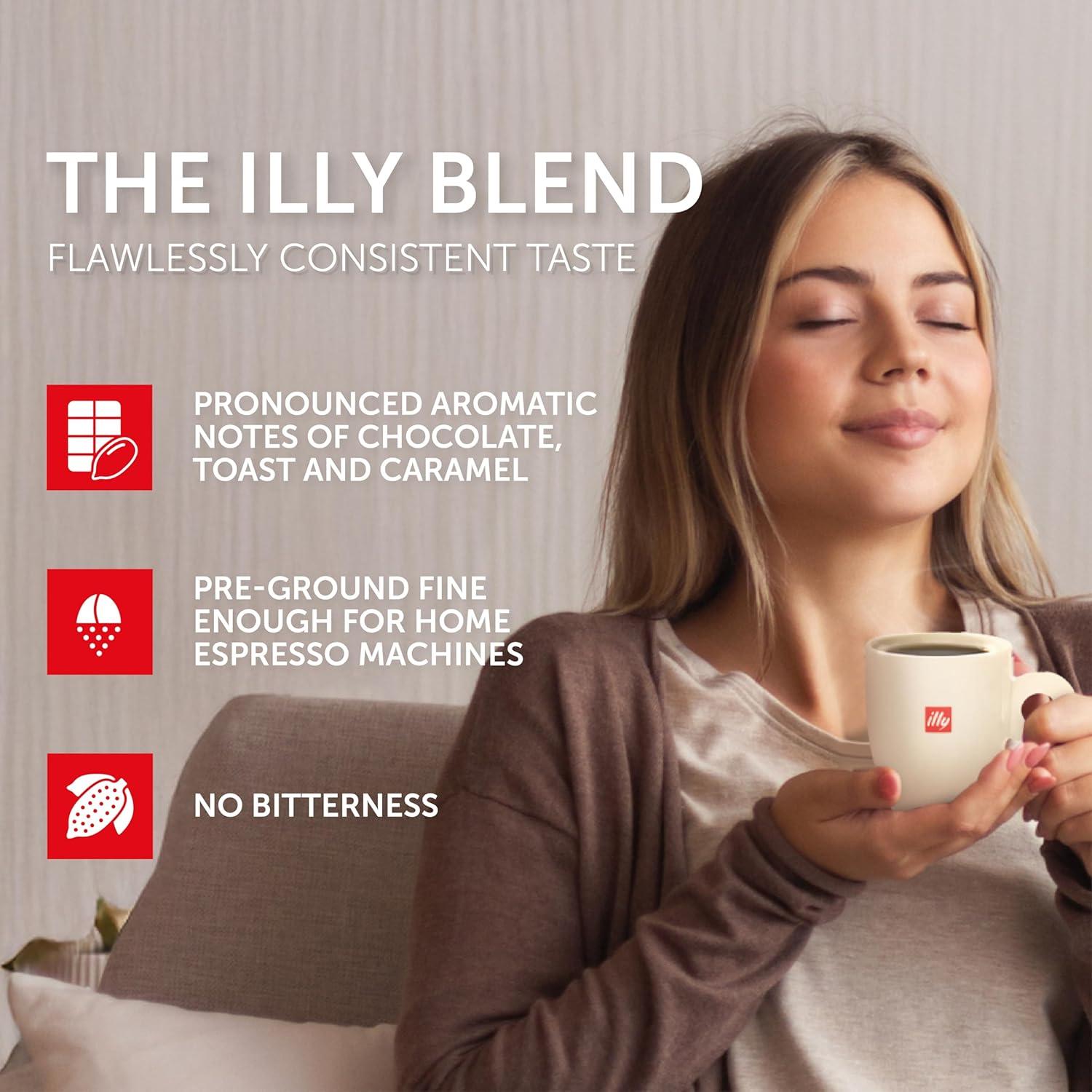 imageIlly Classico Ground Espresso Coffee Medium Roast Roast With Notes Of Chocolate amp Caramel 100 Arabica 88 Ounce Pack Of 1Intenso Bold Roast Ground Espresso