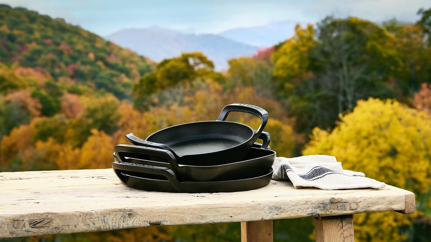 imageLe Creuset Alpine Outdoor Collection Enameled Cast Iron Square Grill Basket 12Grill Basket