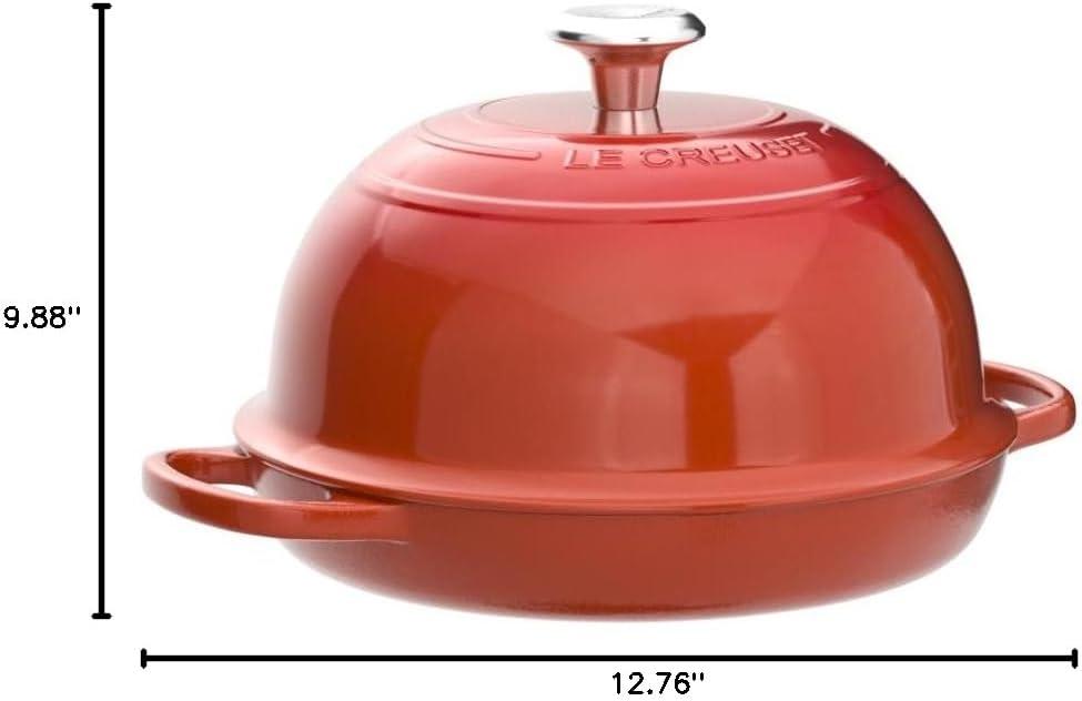 imageLe Creuset Enameled Cast Iron Bread Oven WhiteFlame