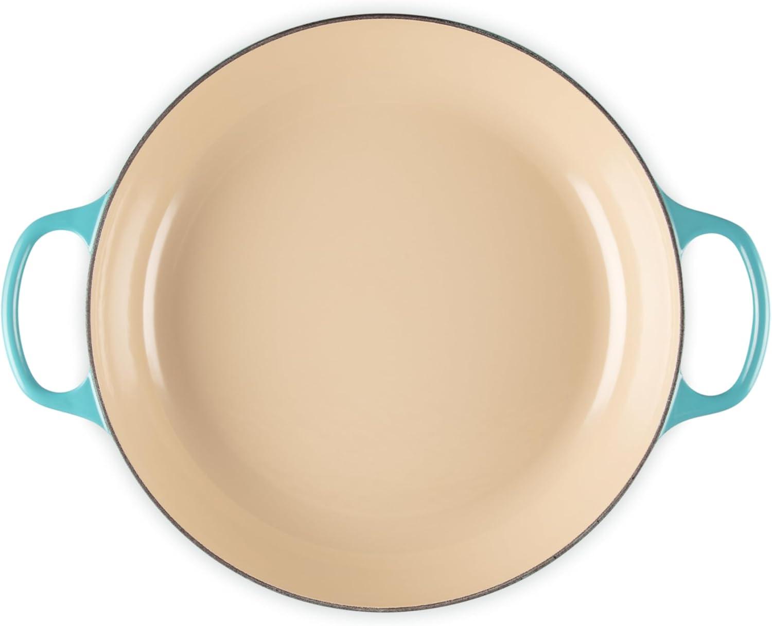imageLe Creuset Enameled Cast Iron Signature Braiser 35 qt CeriseCaribbean
