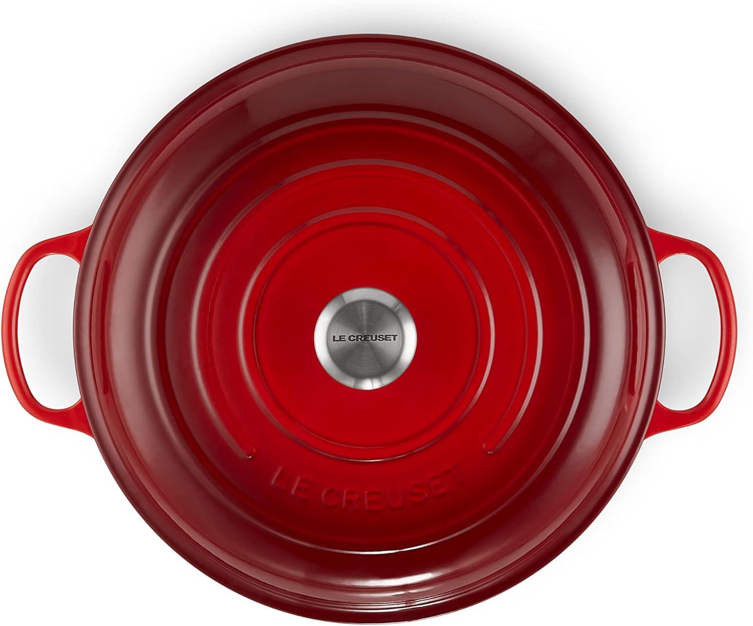 imageLe Creuset Enameled Cast Iron Signature Braiser 35 qt CeriseCerise