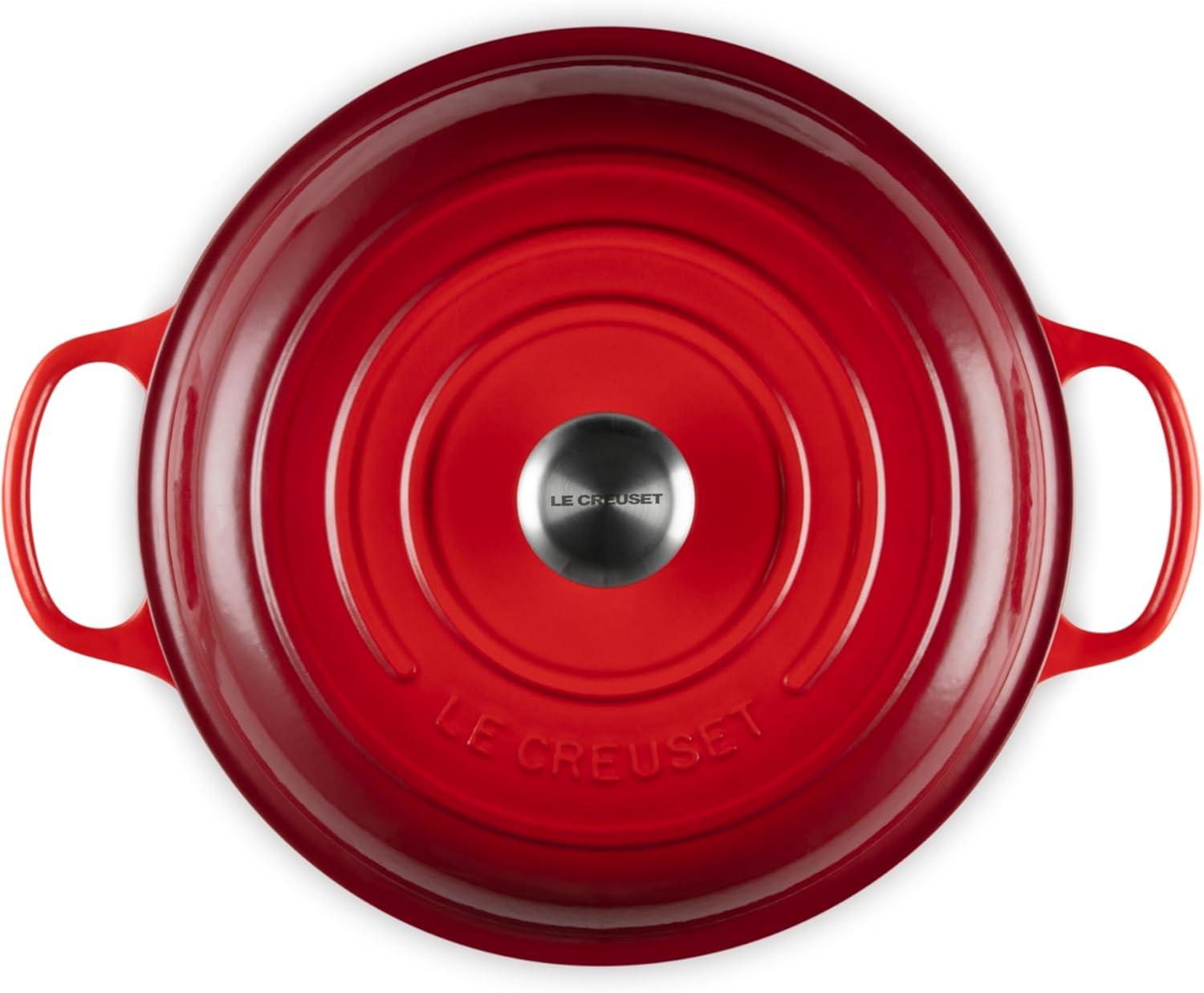 imageLe Creuset Enameled Cast Iron Signature Braiser 35 qt CeriseCerise