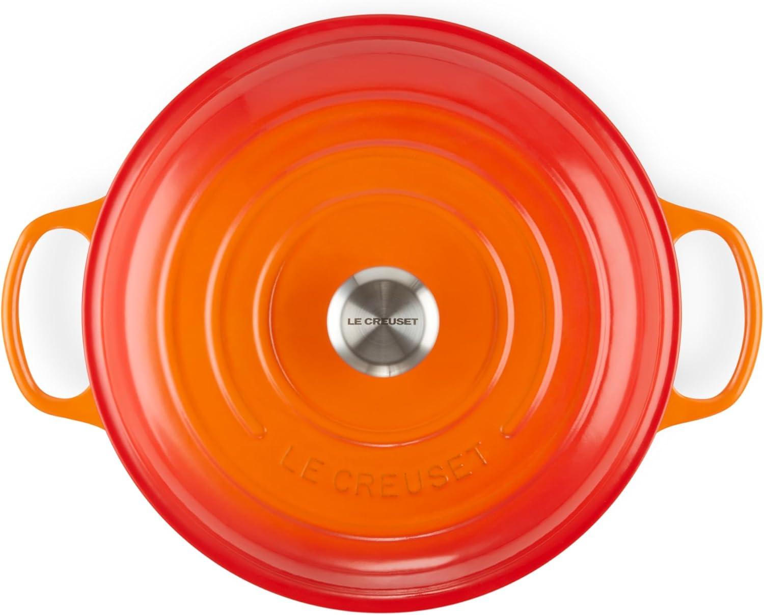 imageLe Creuset Enameled Cast Iron Signature Braiser 35 qt CeriseFlame