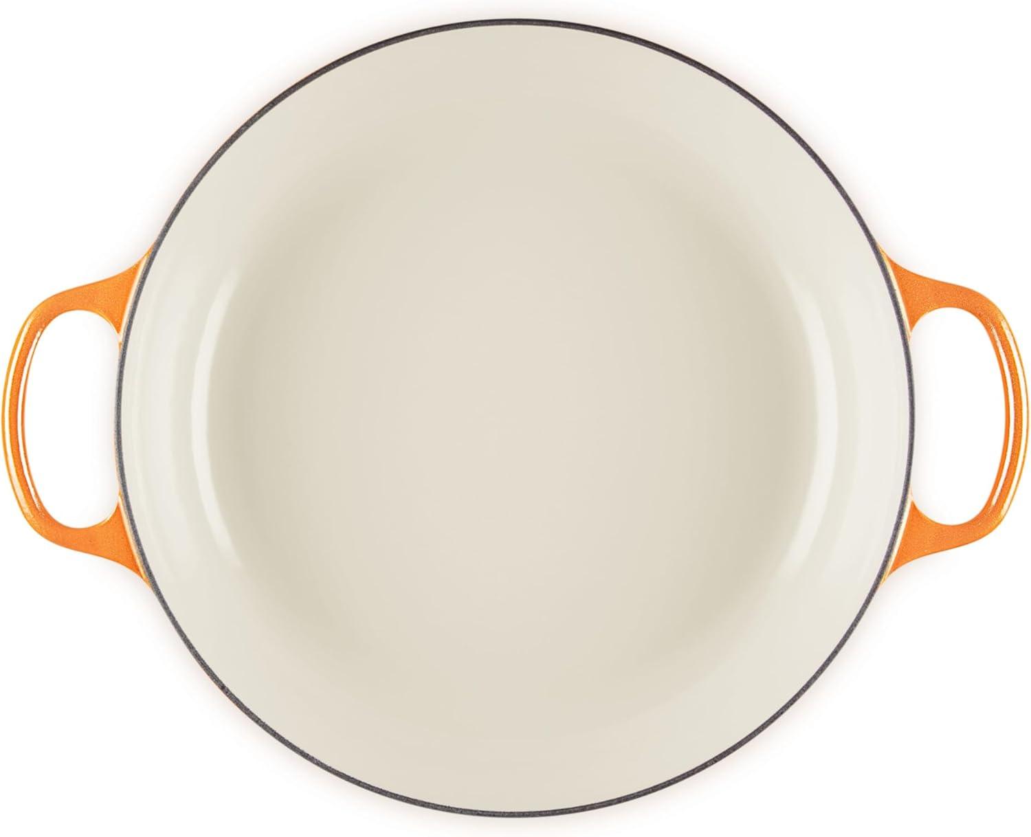 imageLe Creuset Enameled Cast Iron Signature Braiser 35 qt CeriseFlamme Doree