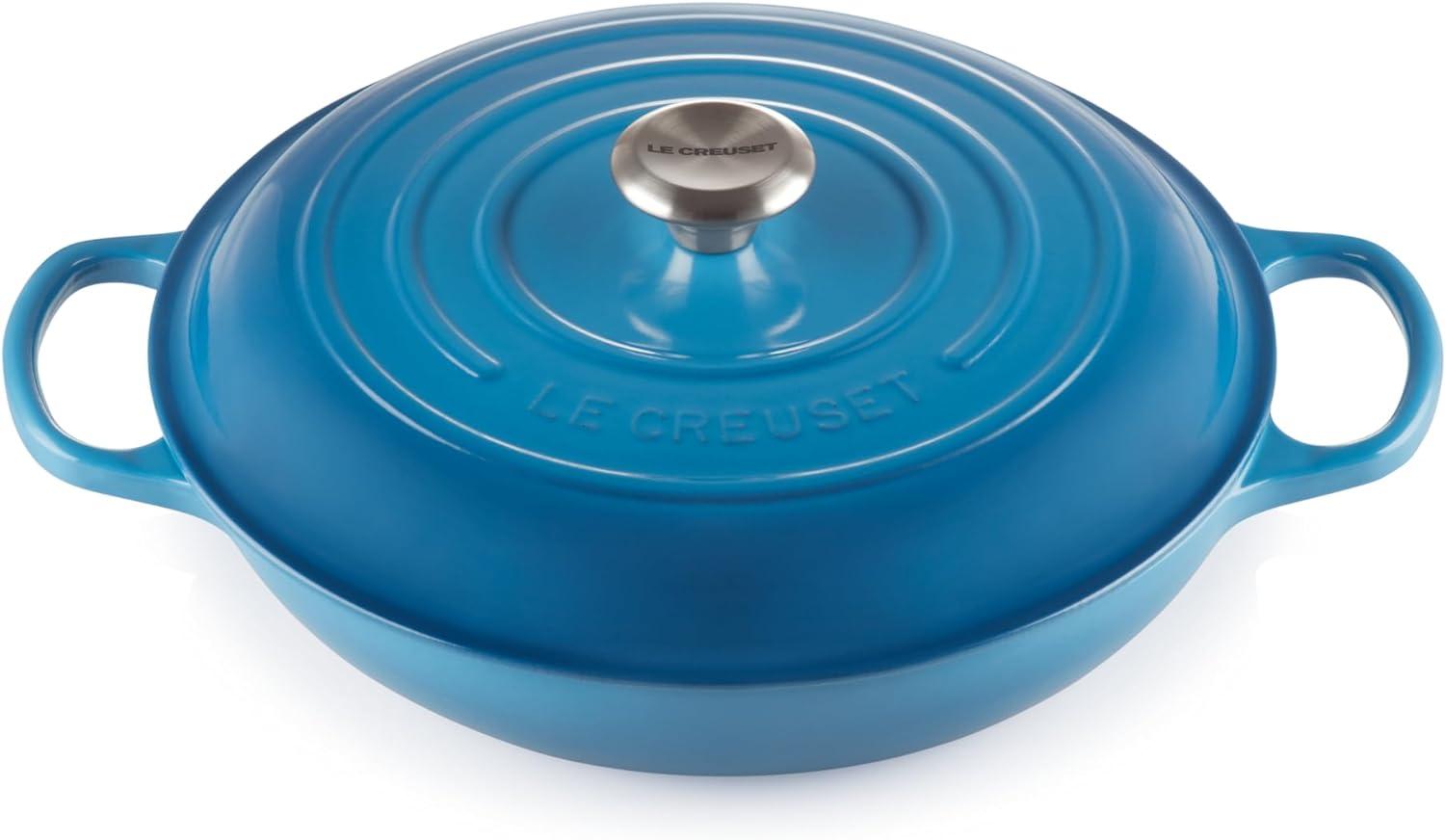 imageLe Creuset Enameled Cast Iron Signature Braiser 35 qt CeriseMarseille