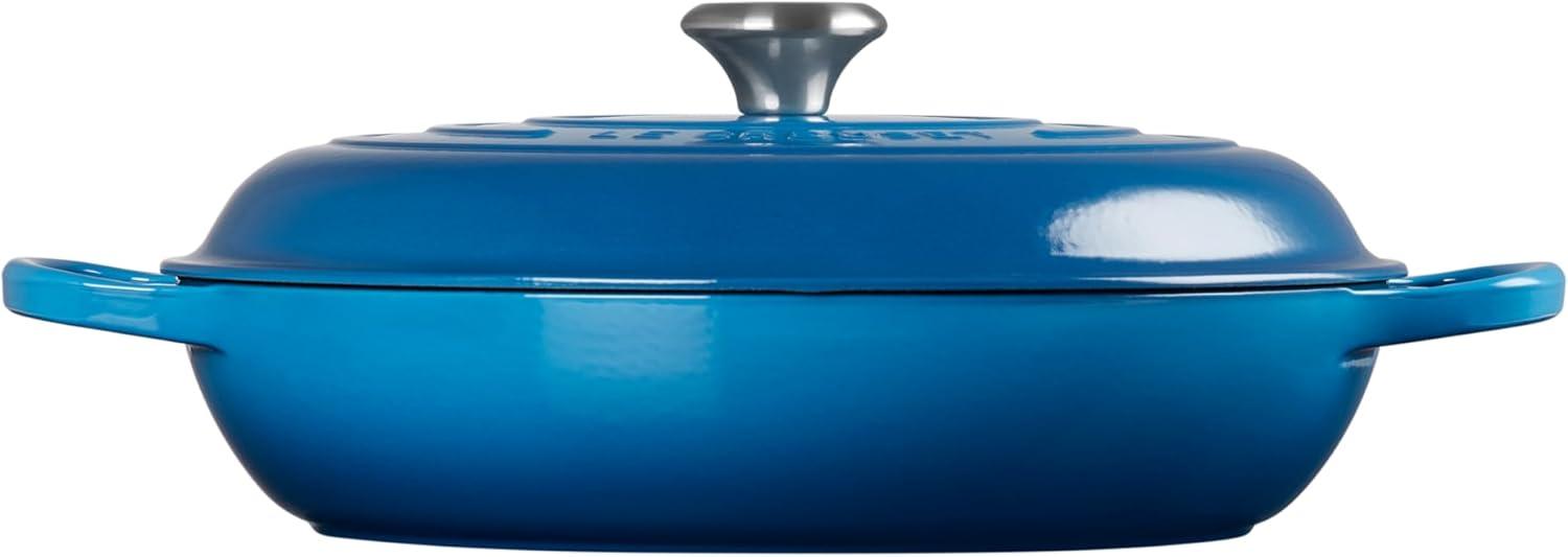 imageLe Creuset Enameled Cast Iron Signature Braiser 35 qt CeriseMarseille