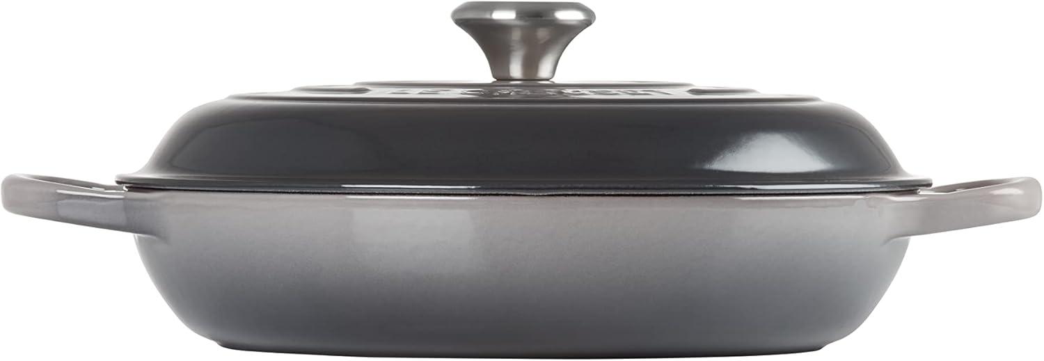 imageLe Creuset Enameled Cast Iron Signature Braiser 35 qt CeriseOyster