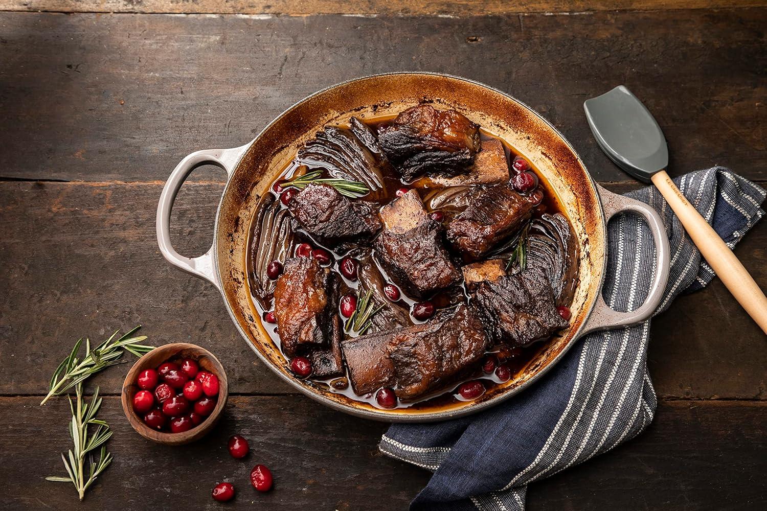 imageLe Creuset Enameled Cast Iron Signature Braiser 35 qt CeriseOyster