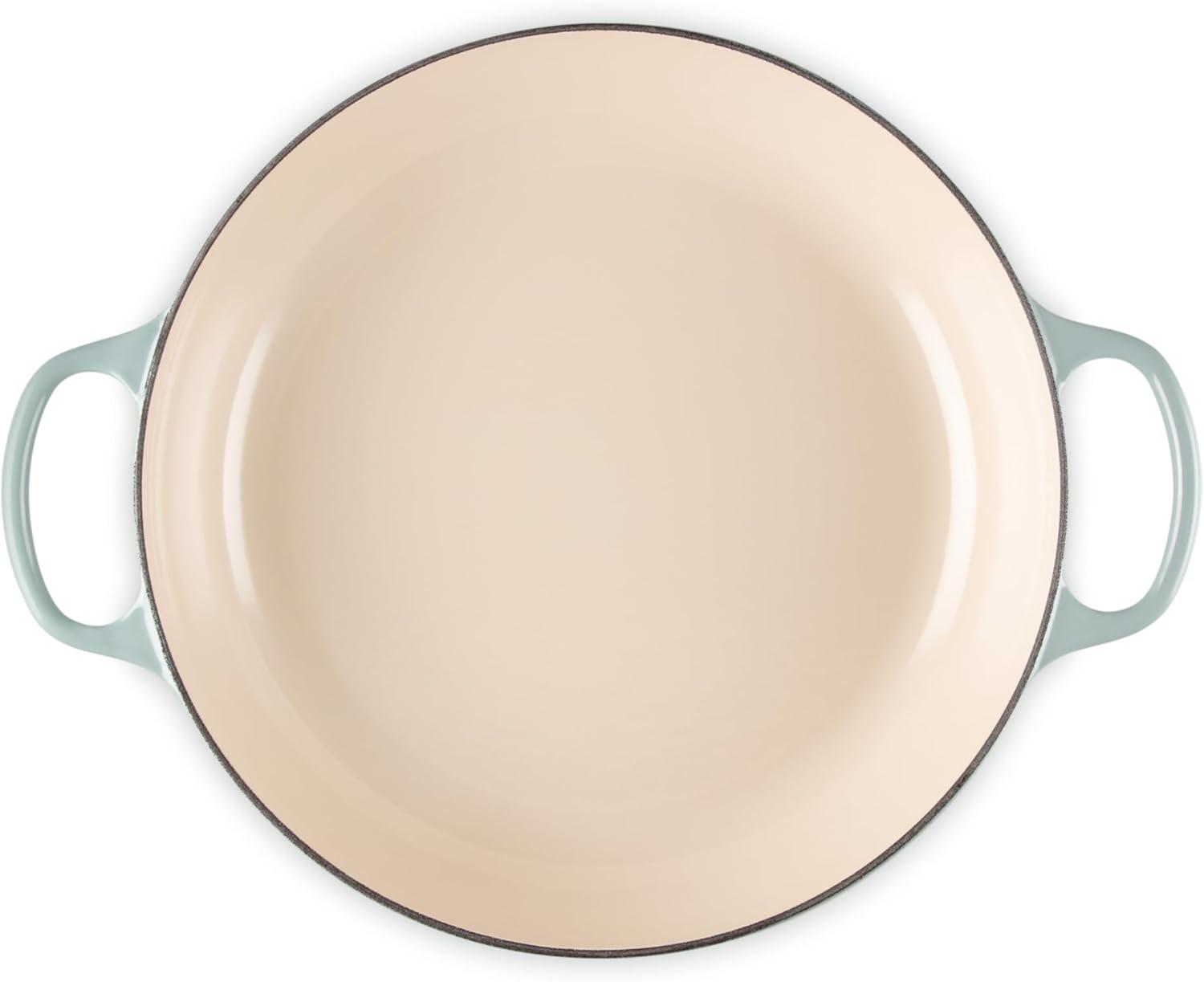 imageLe Creuset Enameled Cast Iron Signature Braiser 35 qt CeriseSea Salt