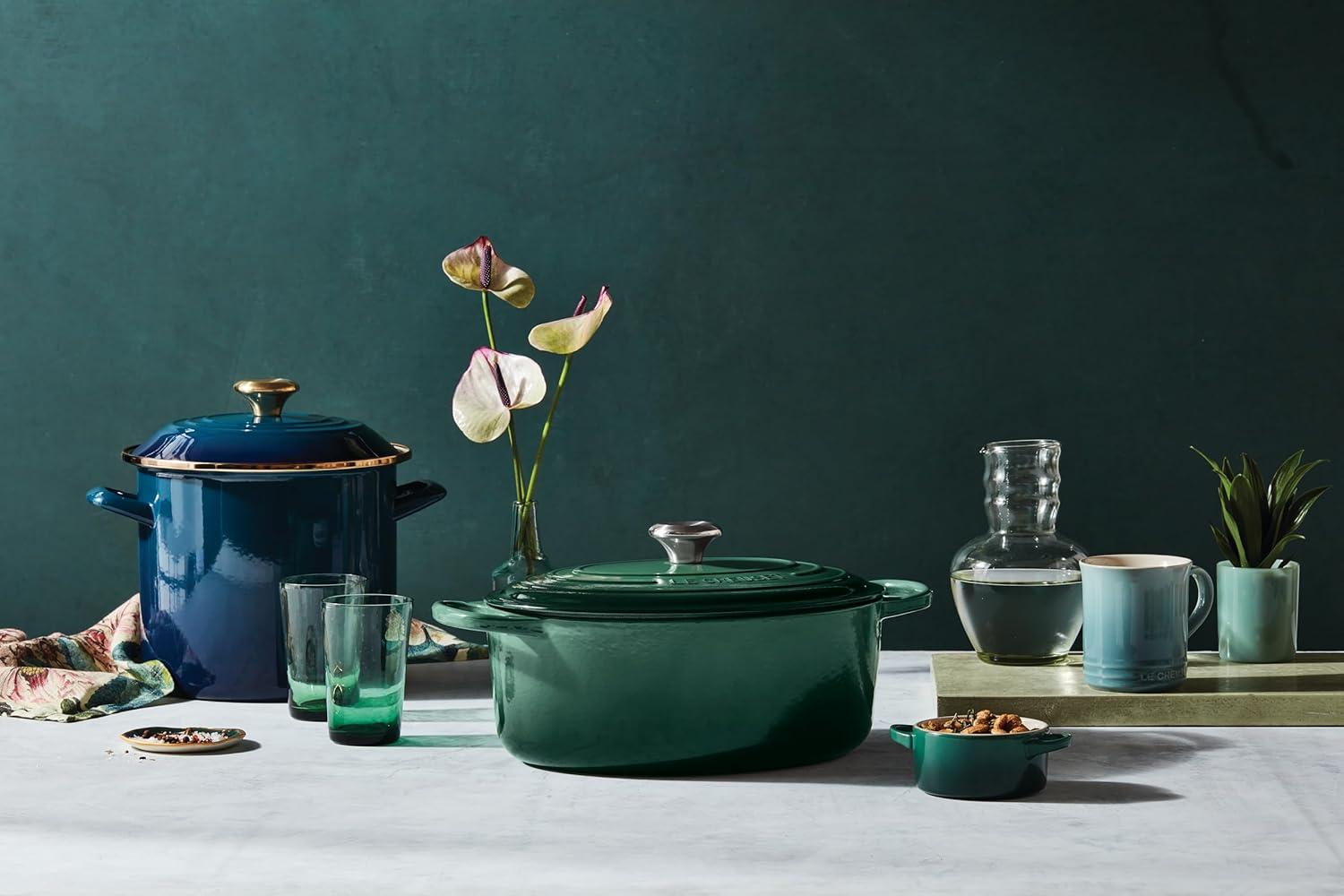imageLe Creuset Enameled Cast Iron Signature Oval Dutch Oven 95 qt CeriseArtichaut