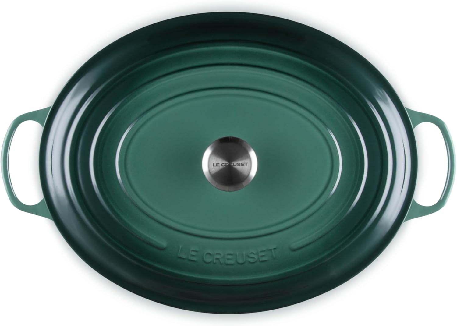 imageLe Creuset Enameled Cast Iron Signature Oval Dutch Oven 95 qt CeriseArtichaut