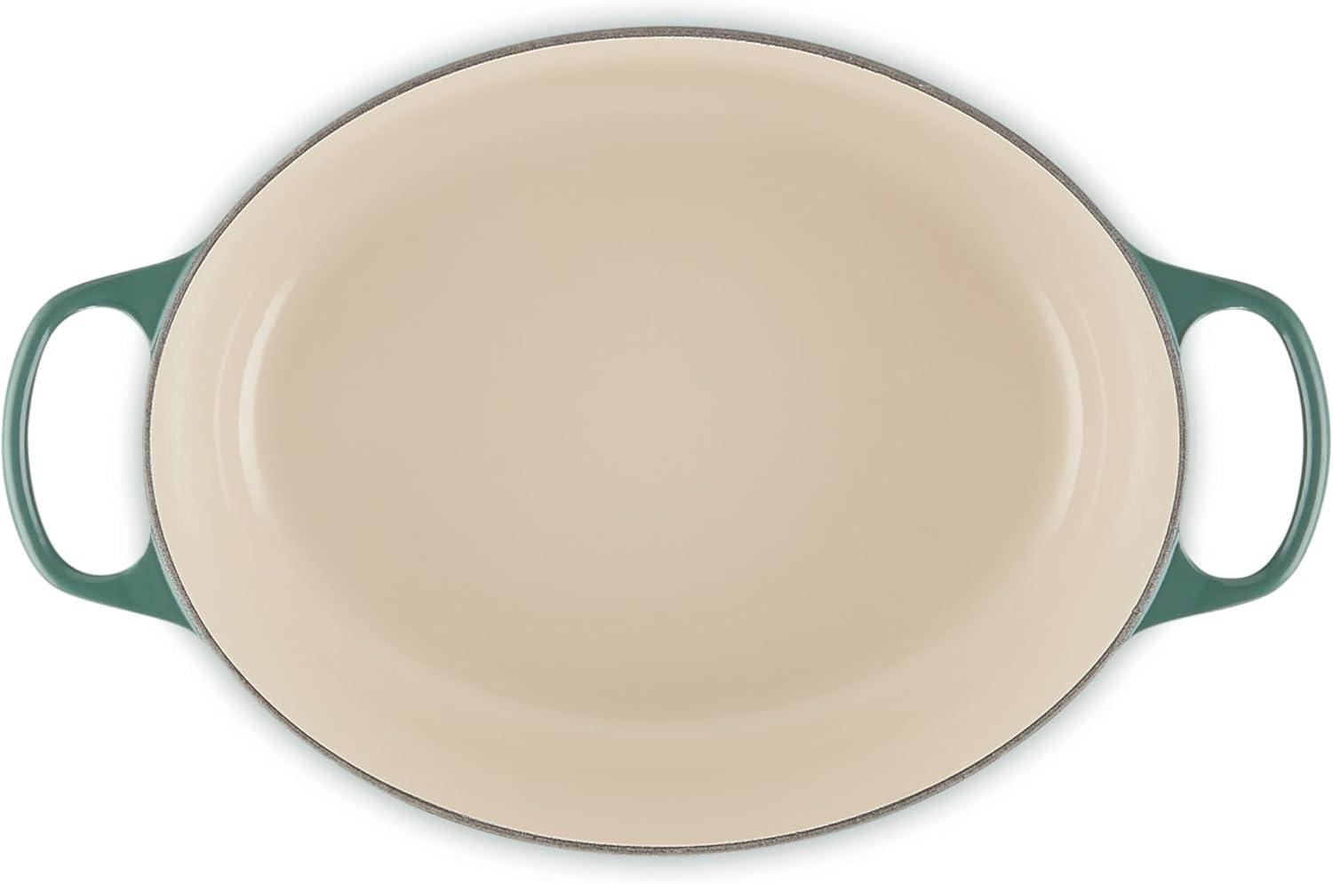 imageLe Creuset Enameled Cast Iron Signature Oval Dutch Oven 95 qt CeriseArtichaut
