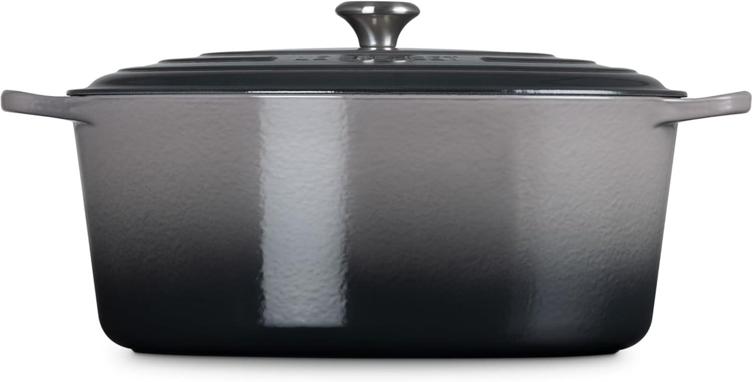 imageLe Creuset Enameled Cast Iron Signature Oval Dutch Oven 95 qt CeriseOyster