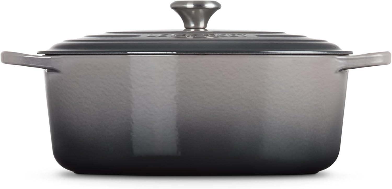 imageLe Creuset Enameled Cast Iron Signature Oval Dutch Oven 95 qt CeriseOyster