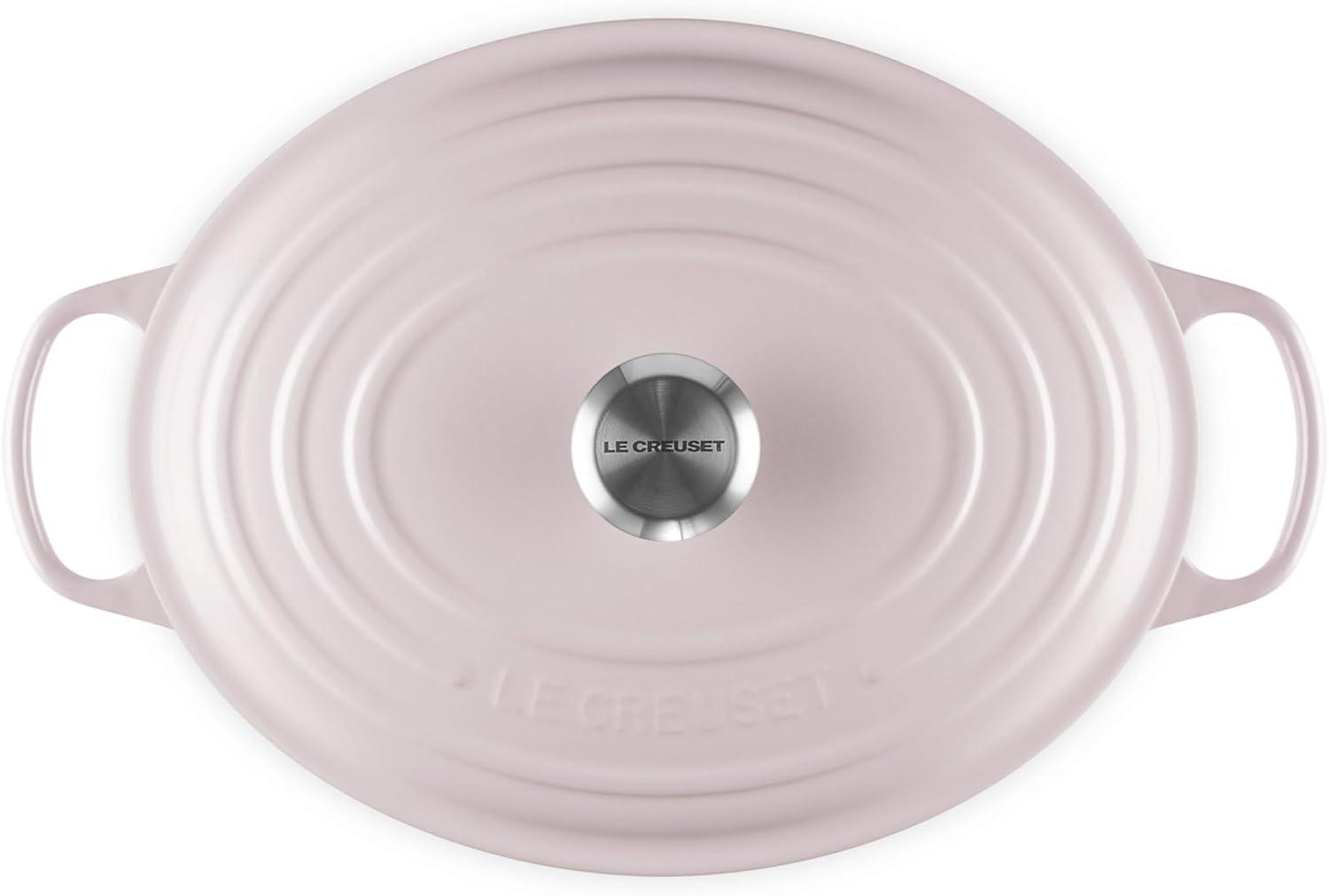 imageLe Creuset Enameled Cast Iron Signature Oval Dutch Oven 95 qt CeriseShallot