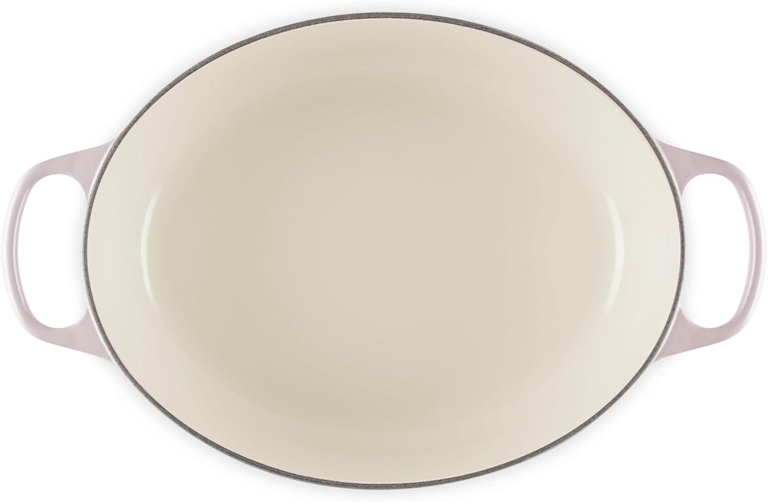 imageLe Creuset Enameled Cast Iron Signature Oval Dutch Oven 95 qt CeriseShallot