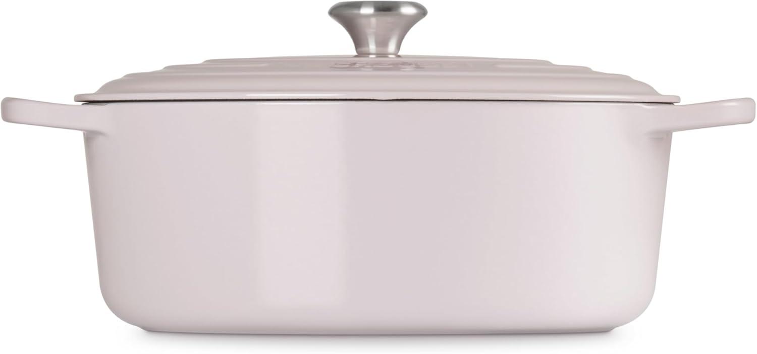 imageLe Creuset Enameled Cast Iron Signature Oval Dutch Oven 95 qt CeriseShallot