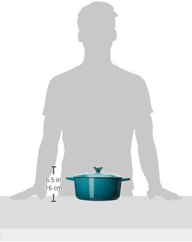 imageLe Creuset Enameled Cast Iron Signature Round Dutch Oven 725 qt Sea SaltCaribbean