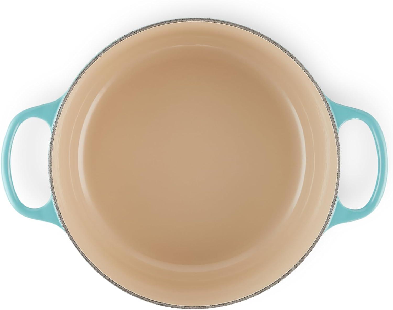 imageLe Creuset Enameled Cast Iron Signature Round Dutch Oven 725 qt Sea SaltCaribbean