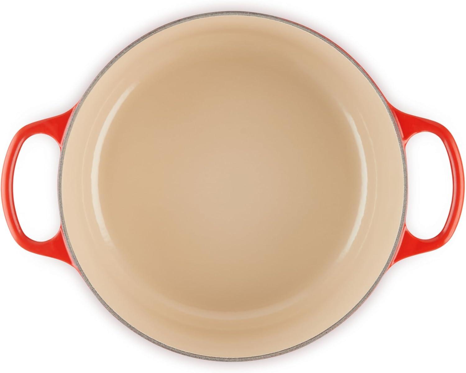 imageLe Creuset Enameled Cast Iron Signature Round Dutch Oven 725 qt Sea SaltCerise