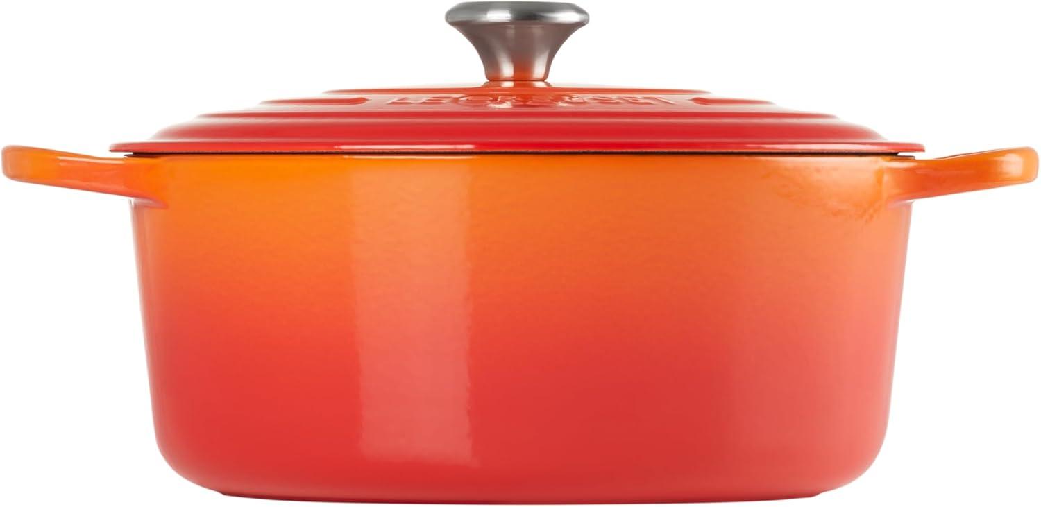 imageLe Creuset Enameled Cast Iron Signature Round Dutch Oven 725 qt Sea SaltFlame
