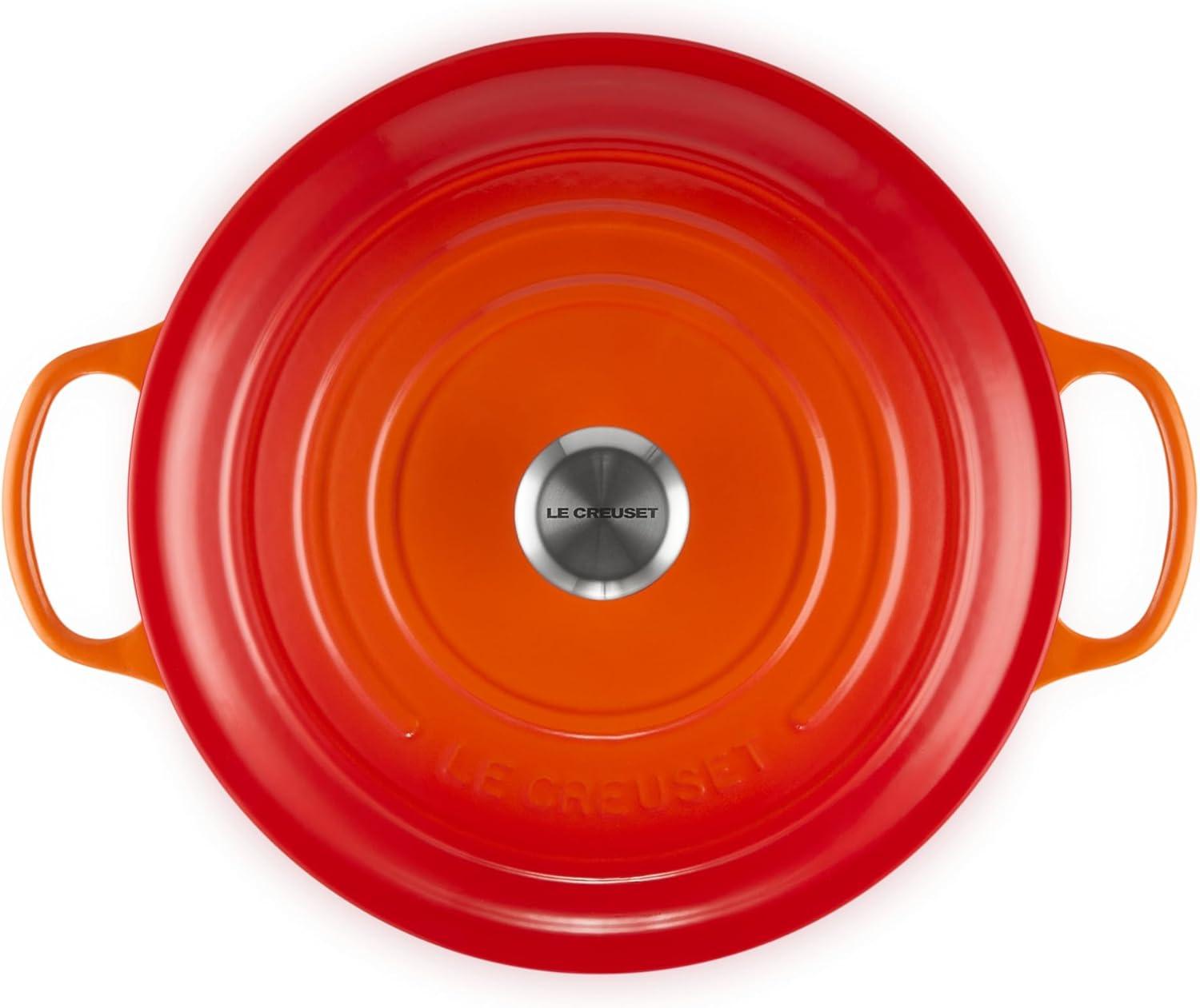 imageLe Creuset Enameled Cast Iron Signature Round Dutch Oven 725 qt Sea SaltFlame