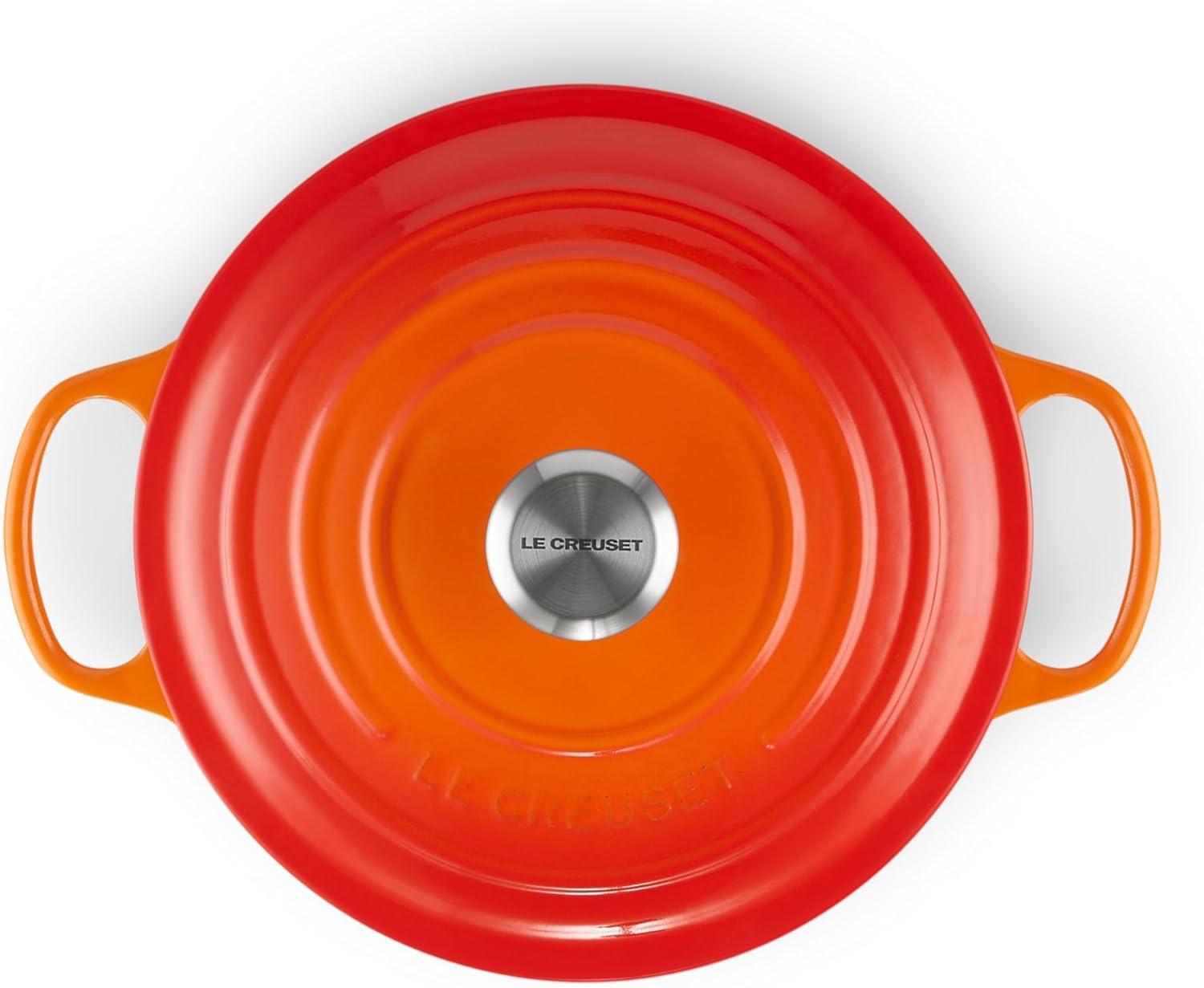 imageLe Creuset Enameled Cast Iron Signature Round Dutch Oven 725 qt Sea SaltFlame