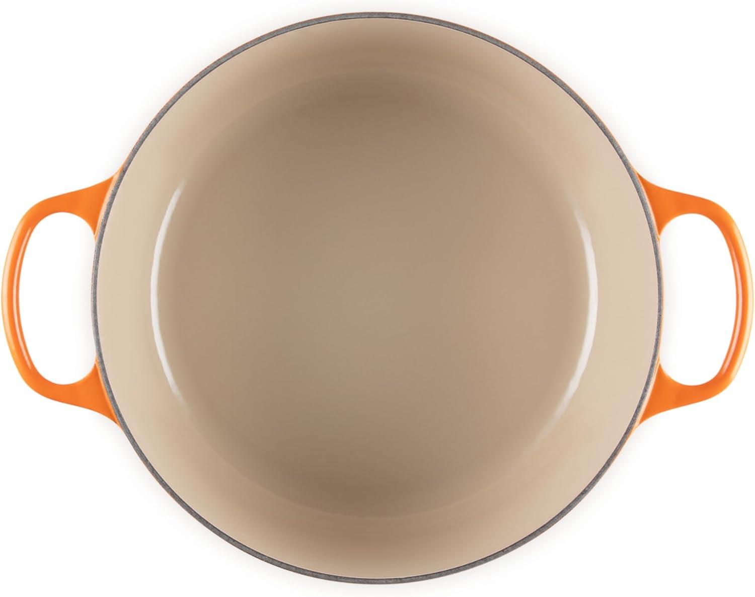 imageLe Creuset Enameled Cast Iron Signature Round Dutch Oven 725 qt Sea SaltFlame