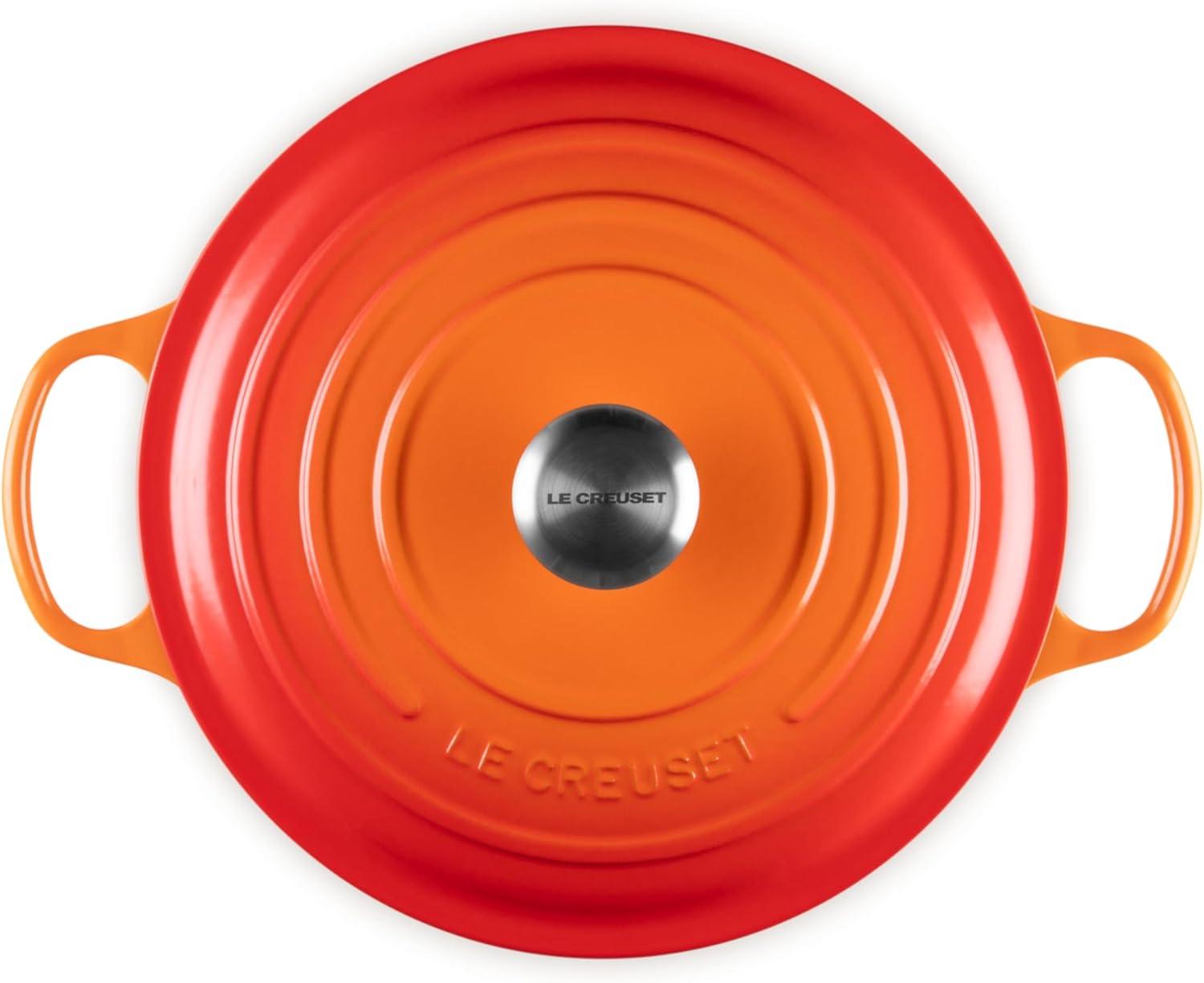 imageLe Creuset Enameled Cast Iron Signature Round Dutch Oven 725 qt Sea SaltFlame