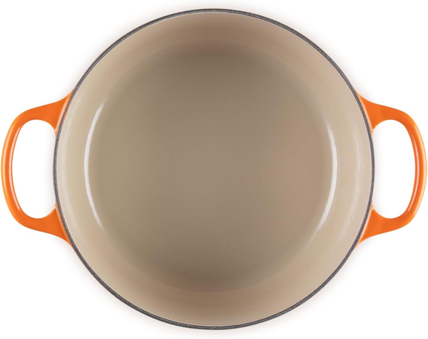 imageLe Creuset Enameled Cast Iron Signature Round Dutch Oven 725 qt Sea SaltFlame