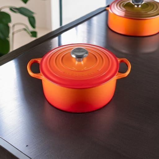 imageLe Creuset Enameled Cast Iron Signature Round Dutch Oven 725 qt Sea SaltFlame