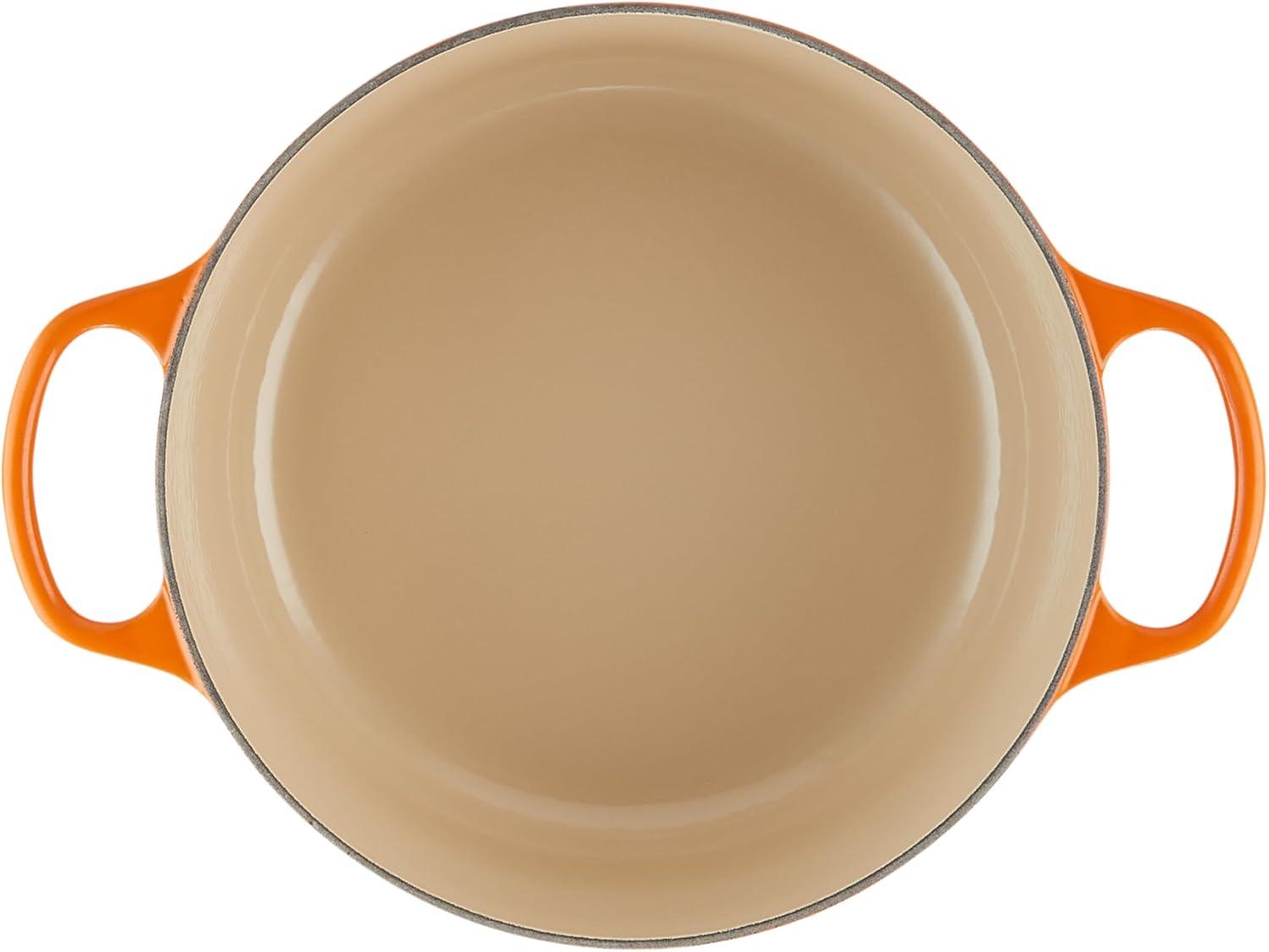 imageLe Creuset Enameled Cast Iron Signature Round Dutch Oven 725 qt Sea SaltFlame