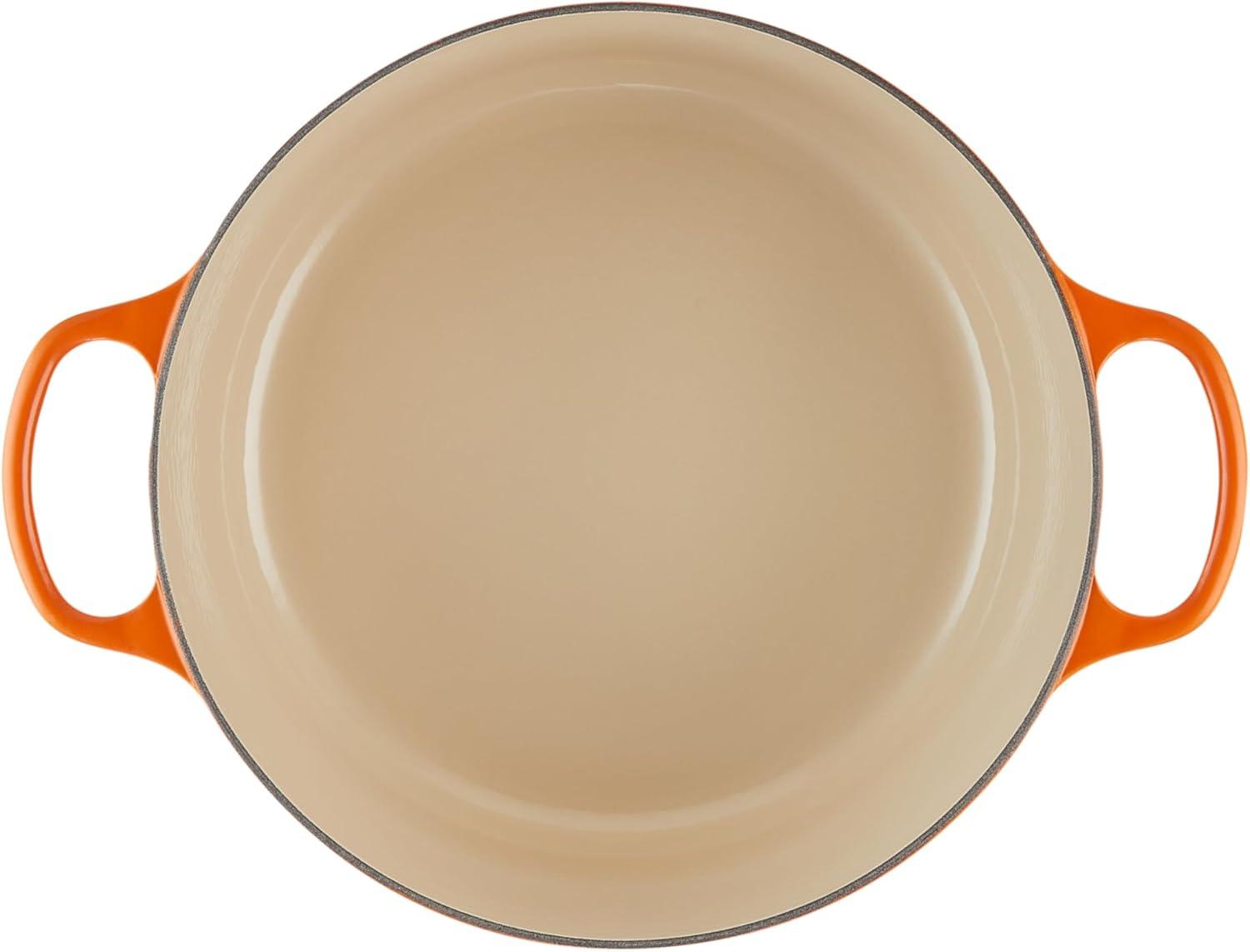 imageLe Creuset Enameled Cast Iron Signature Round Dutch Oven 725 qt Sea SaltFlame