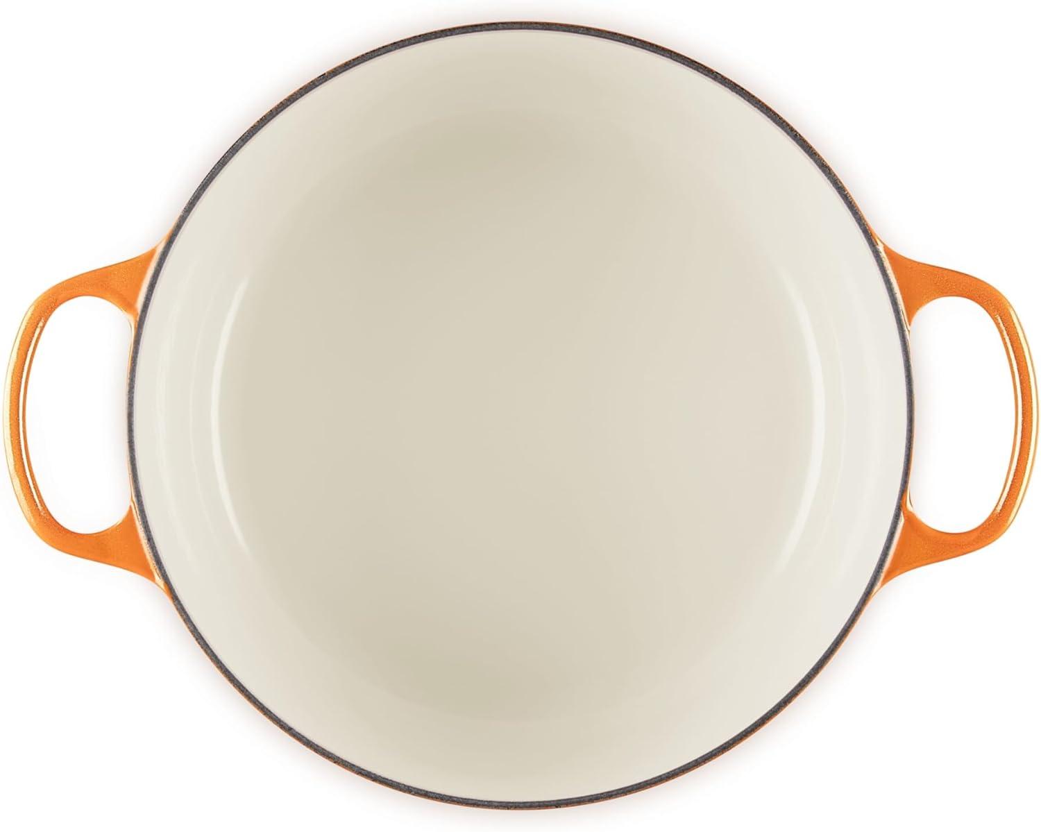 imageLe Creuset Enameled Cast Iron Signature Round Dutch Oven 725 qt Sea SaltFlamme Doree